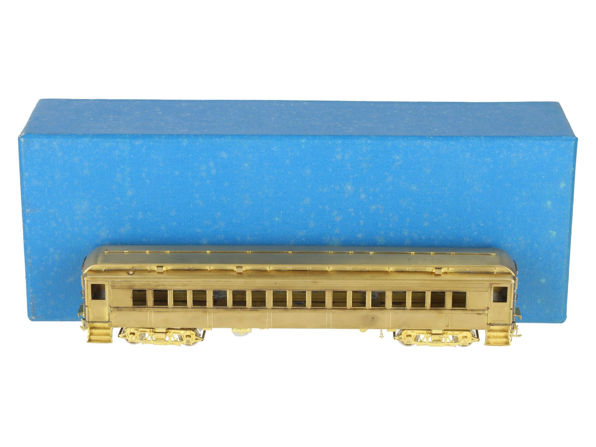 Railworks R-178 HO BRASS Pennsylvania Railroad P-54 Trailer Coach Car- Unpainted EX/Box