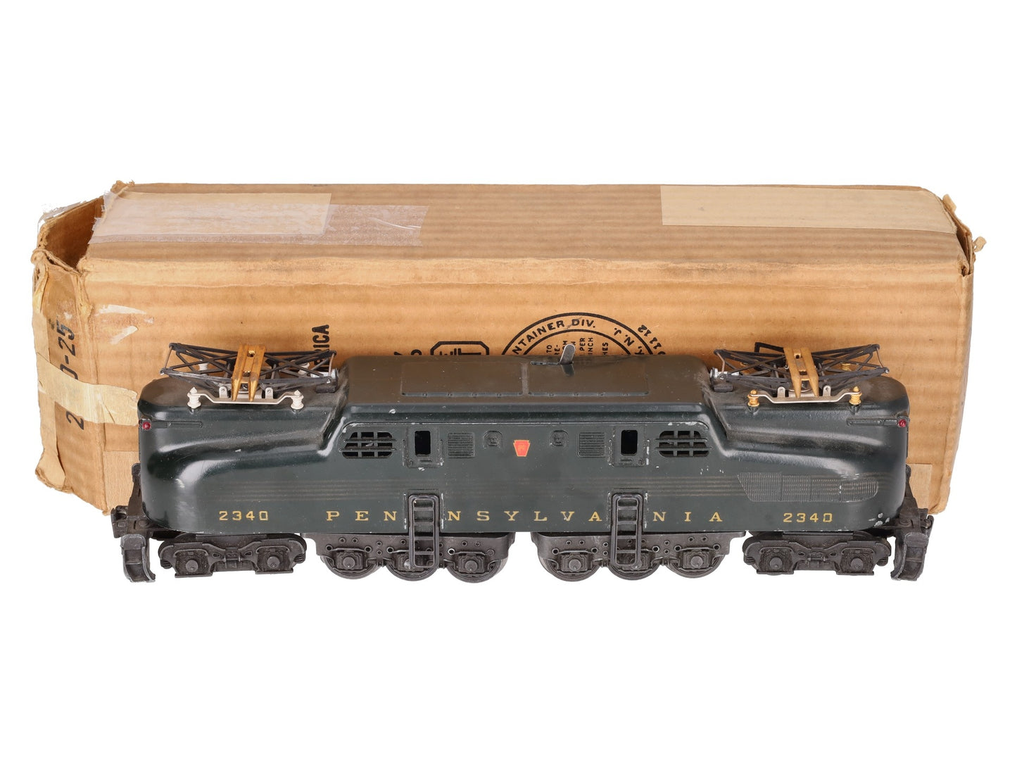 Lionel 2340 Vintage O Pennsylvania GG-1 Electric Locomotive VG/Box