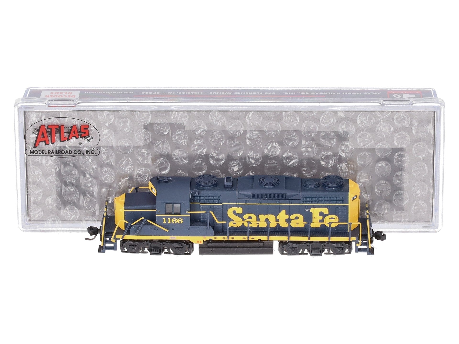 Atlas 40004500 N Scale Santa Fe GP-20 Diesel Engine #1166 with DCC/Sound EX/Box
