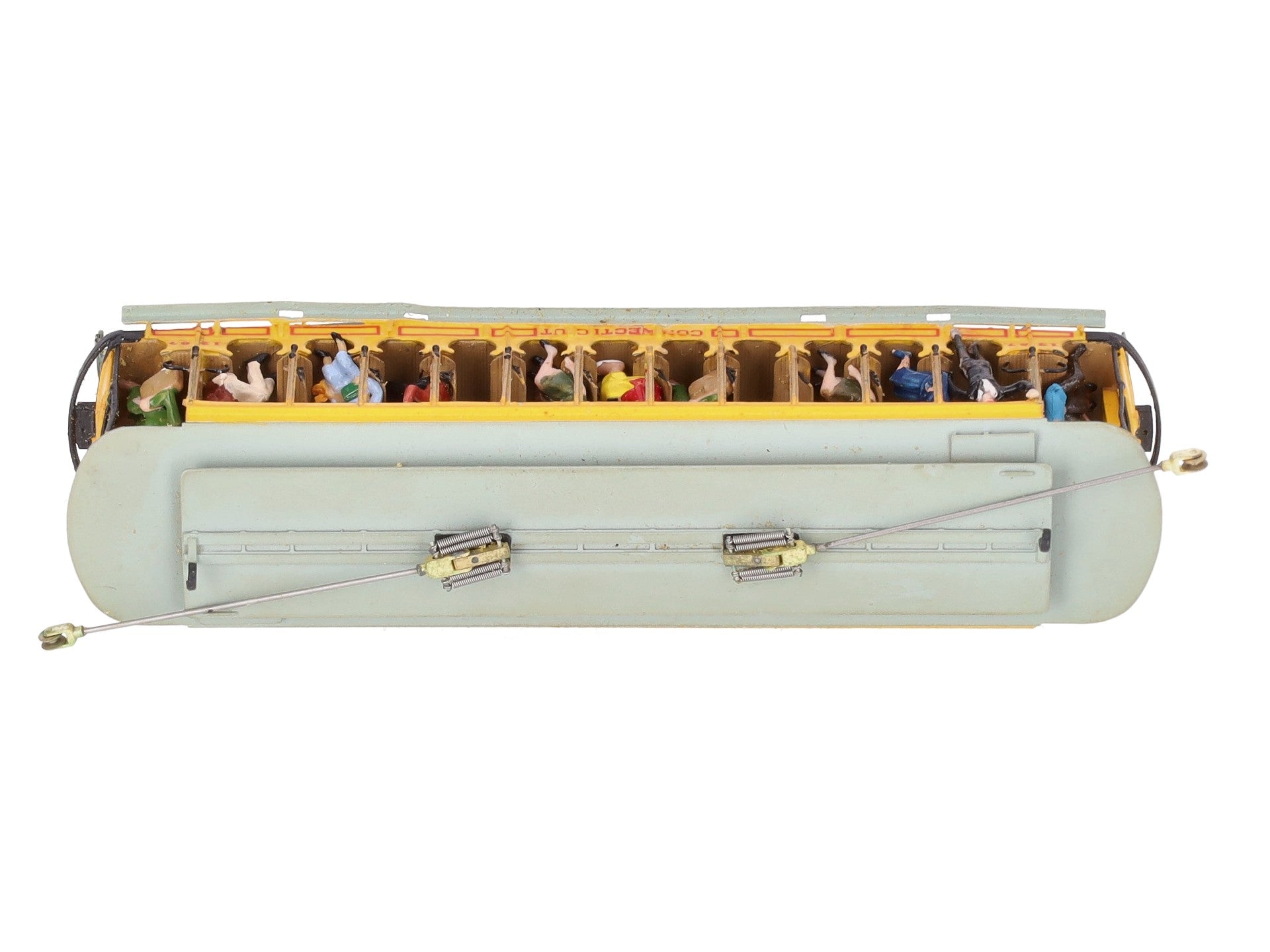 Model Traction Supply HO BRASS Powered Custom Connecticut 14 Bench Open Trolley/Box