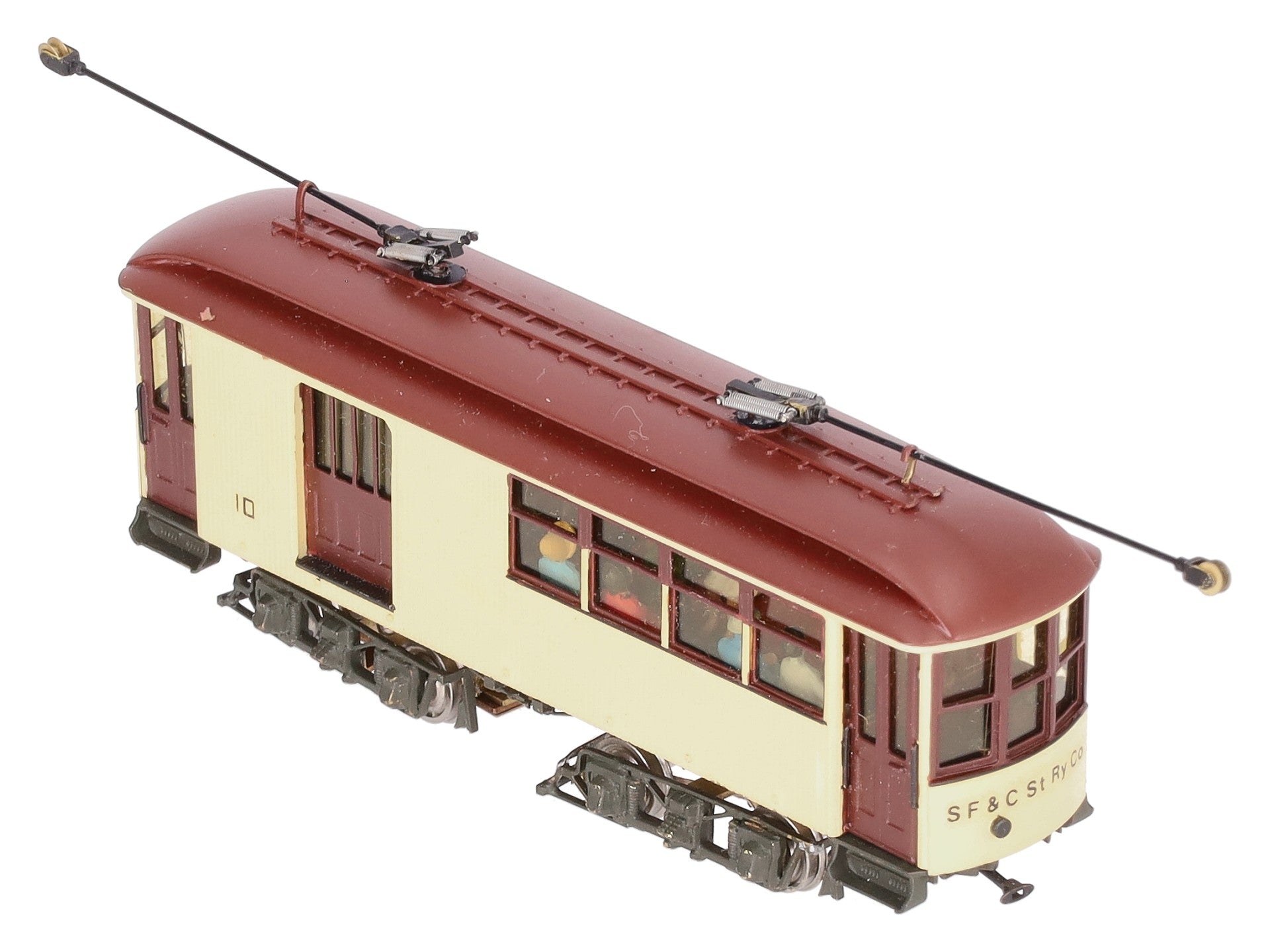 Fomras HO BRASS Custom Painted Shelburne Falls & Colrain Car Of 1896 Combine #10/Box