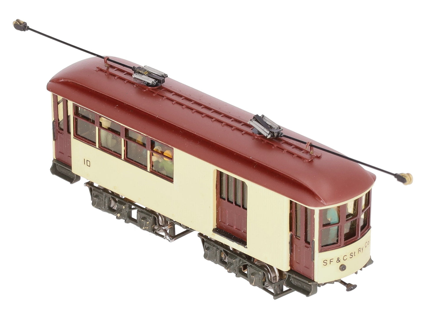 Fomras HO BRASS Custom Painted Shelburne Falls & Colrain Car Of 1896 Combine #10/Box