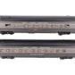 MTH 30-68245 O Gauge NYC 2-Car 60' Streamlined Sleeper/Diner Passenger Set LN/Box