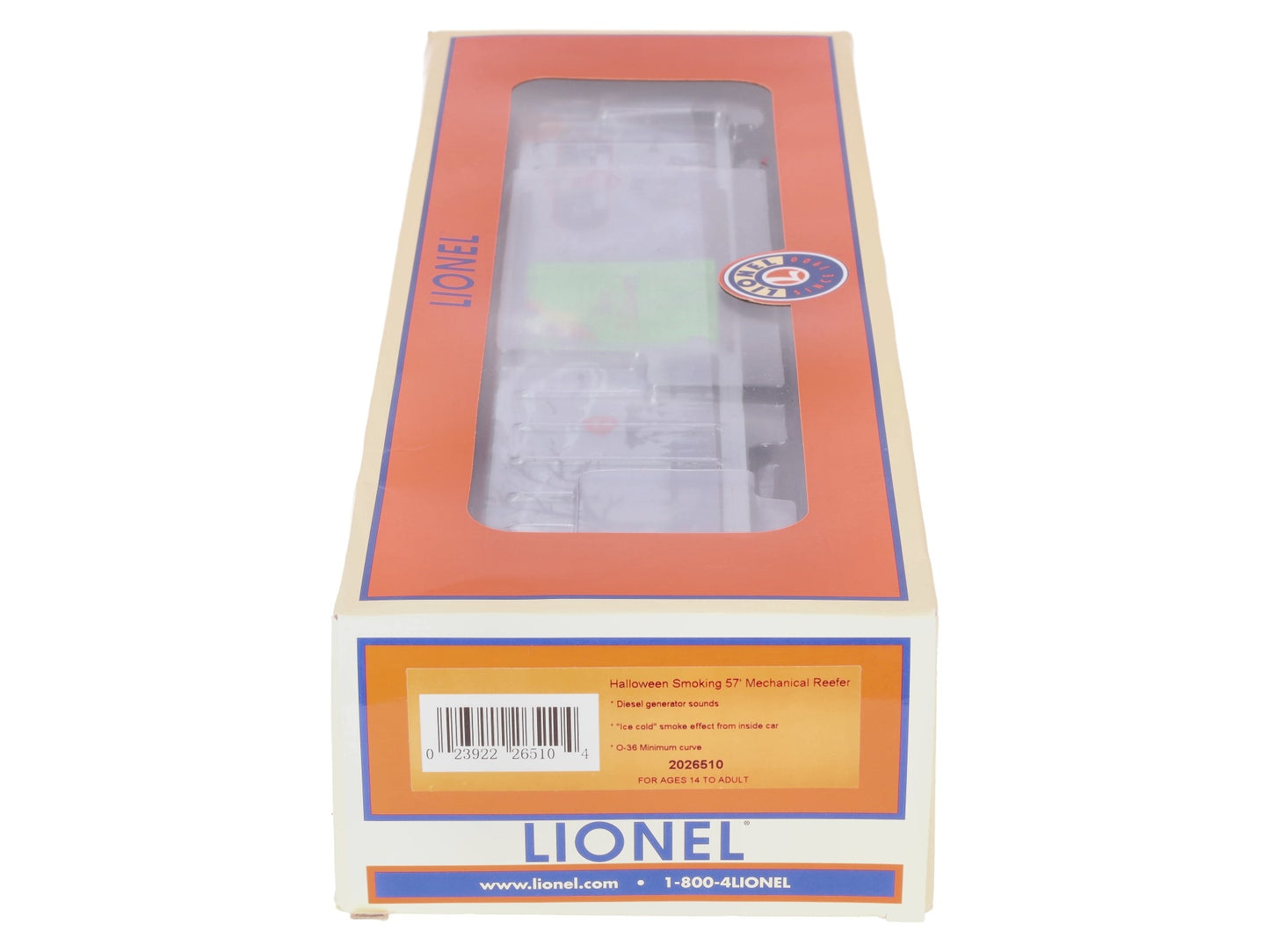 Lionel 2026510 O Halloween Smoking 57' Mechanical Refrigerator Car