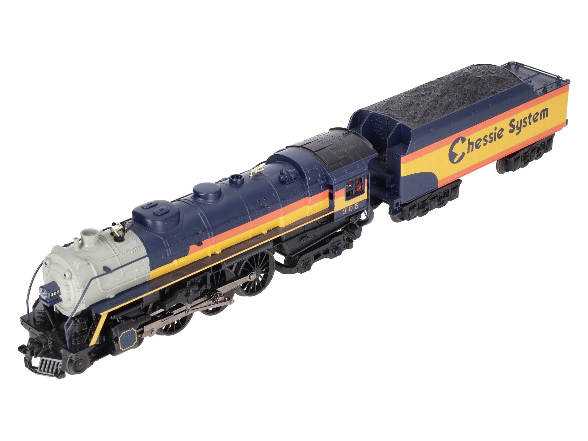 MTH 30-1460-1 Chessie 4-6-4 Hudson Steam Locomotive w/PS 2.0 #305 EX/Box