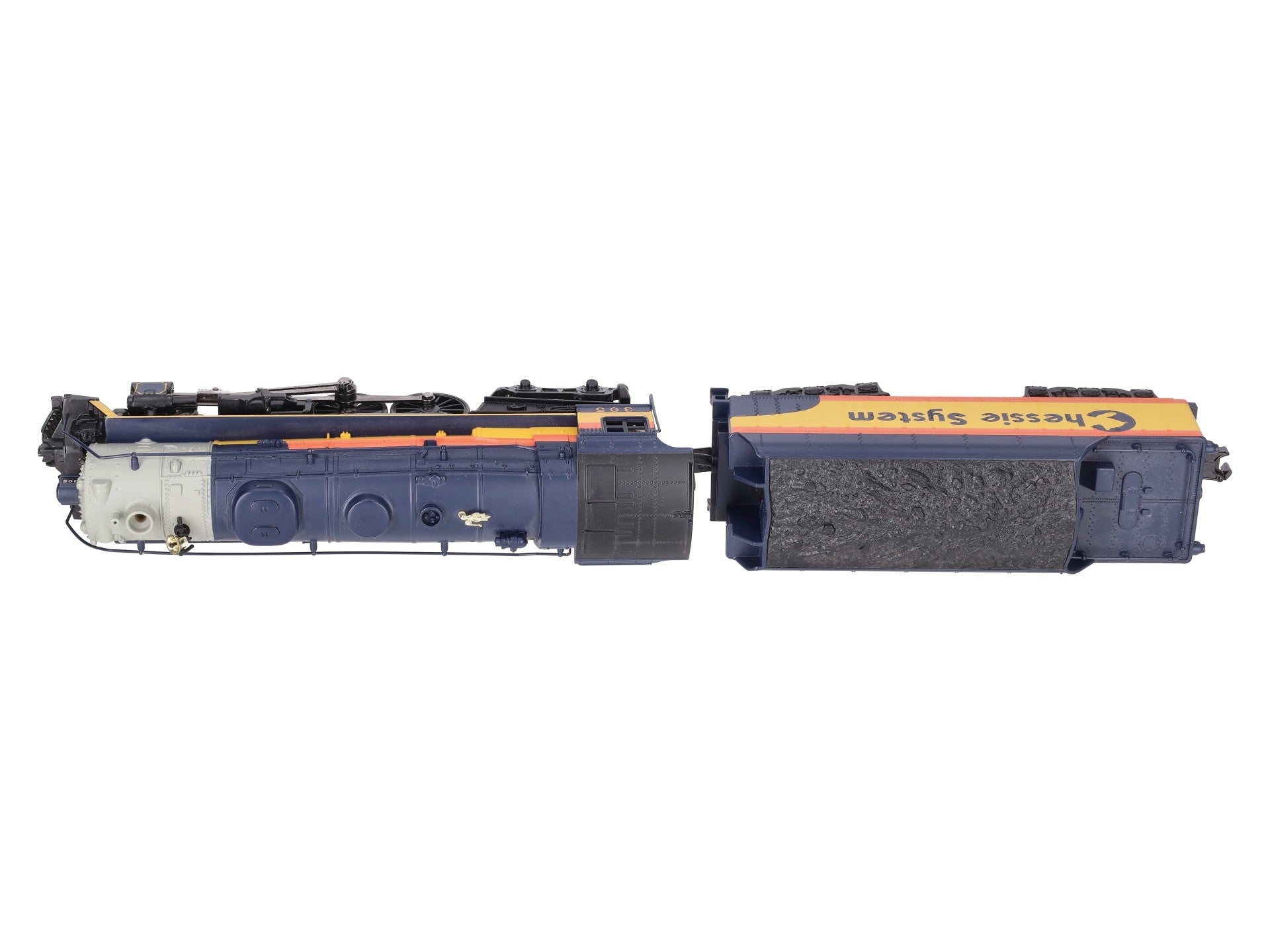 MTH 30-1460-1 Chessie 4-6-4 Hudson Steam Locomotive w/PS 2.0 #305 EX/Box