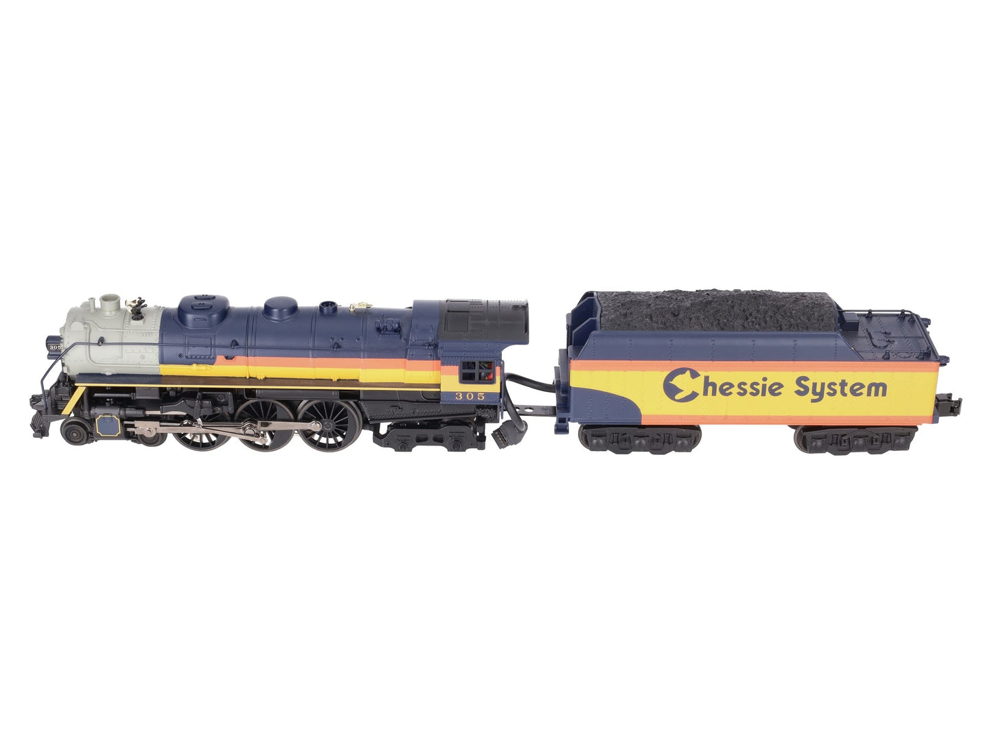 MTH 30-1460-1 Chessie 4-6-4 Hudson Steam Locomotive w/PS 2.0 #305 EX/Box