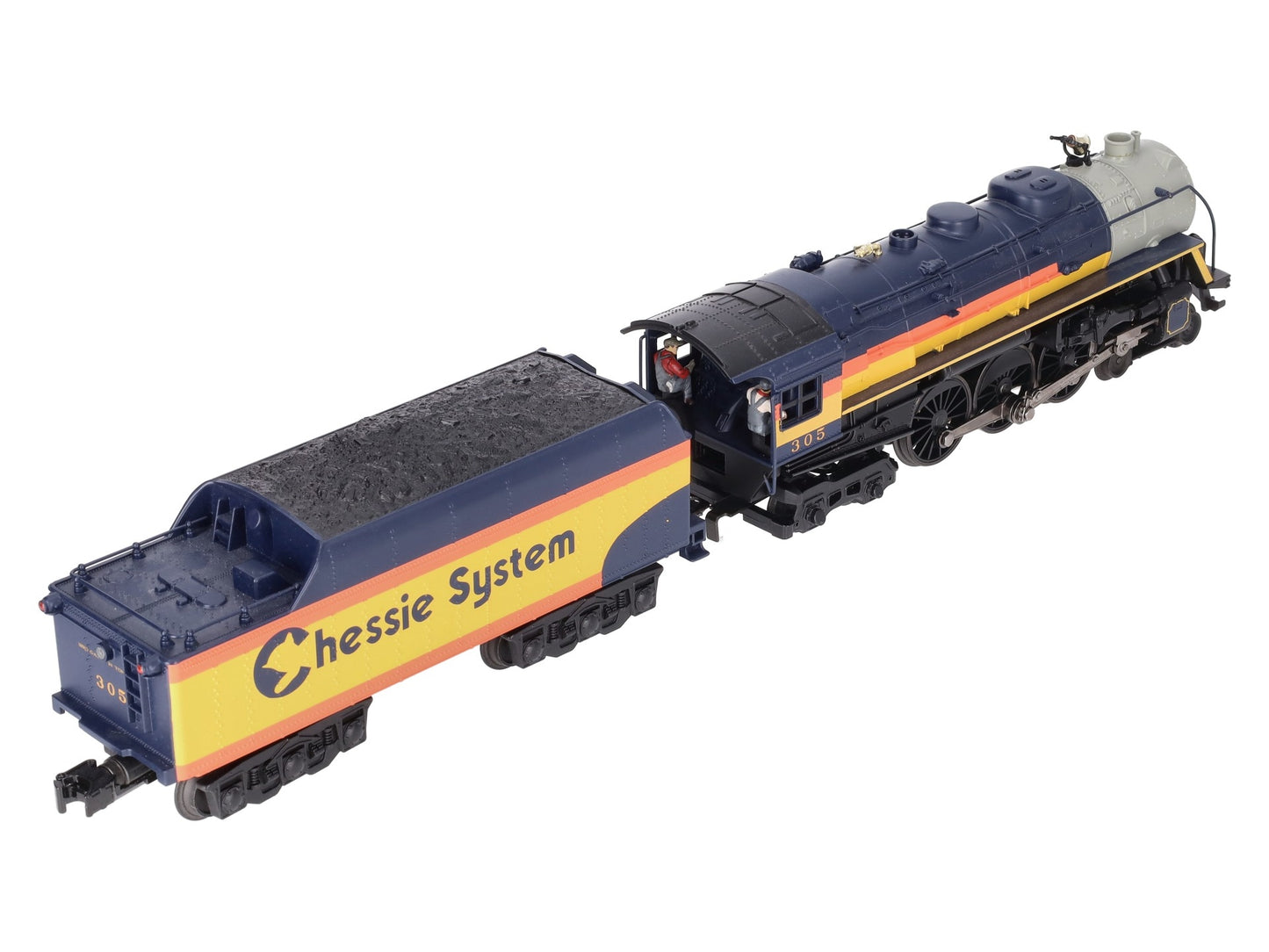 MTH 30-1460-1 Chessie 4-6-4 Hudson Steam Locomotive w/PS 2.0 #305 EX/Box