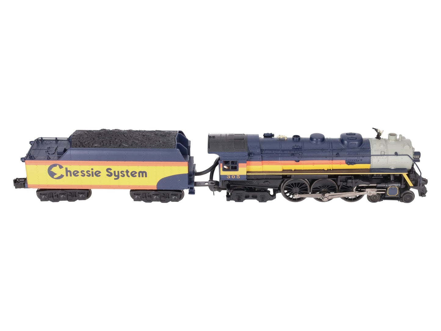 MTH 30-1460-1 Chessie 4-6-4 Hudson Steam Locomotive w/PS 2.0 #305 EX/Box