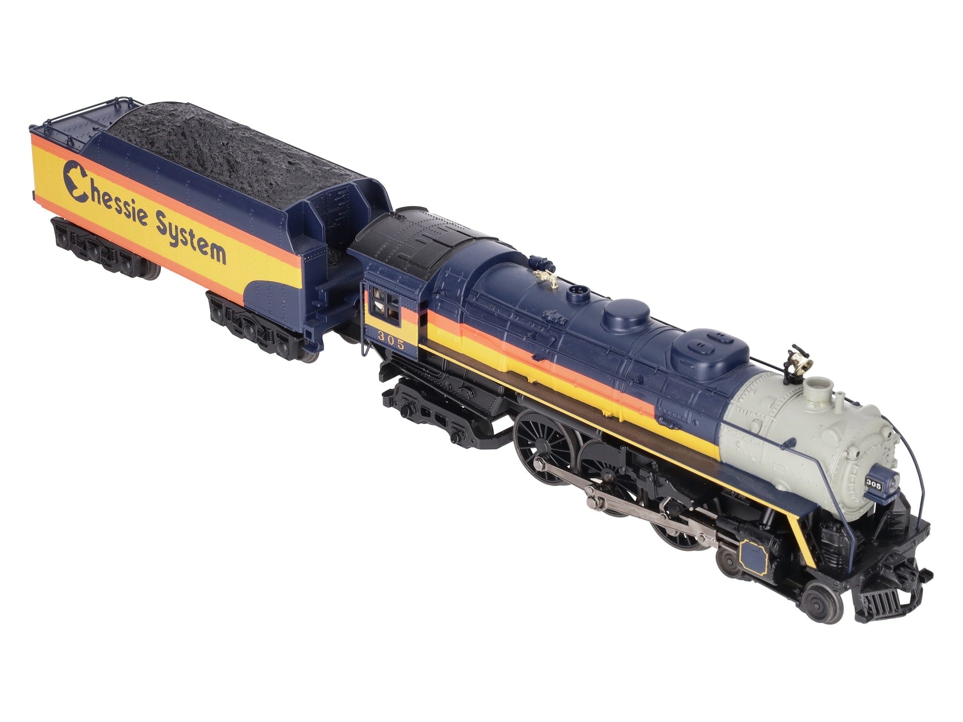 MTH 30-1460-1 Chessie 4-6-4 Hudson Steam Locomotive w/PS 2.0 #305 EX/Box