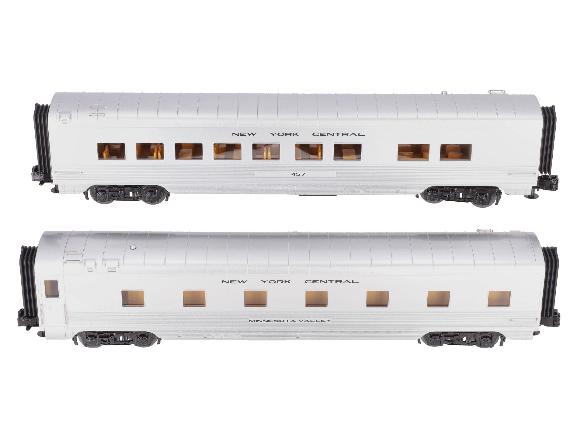 MTH 30-67926 O Gauge NYC 60' Streamlined Sleeper/Diner Passenger Set LN/Box