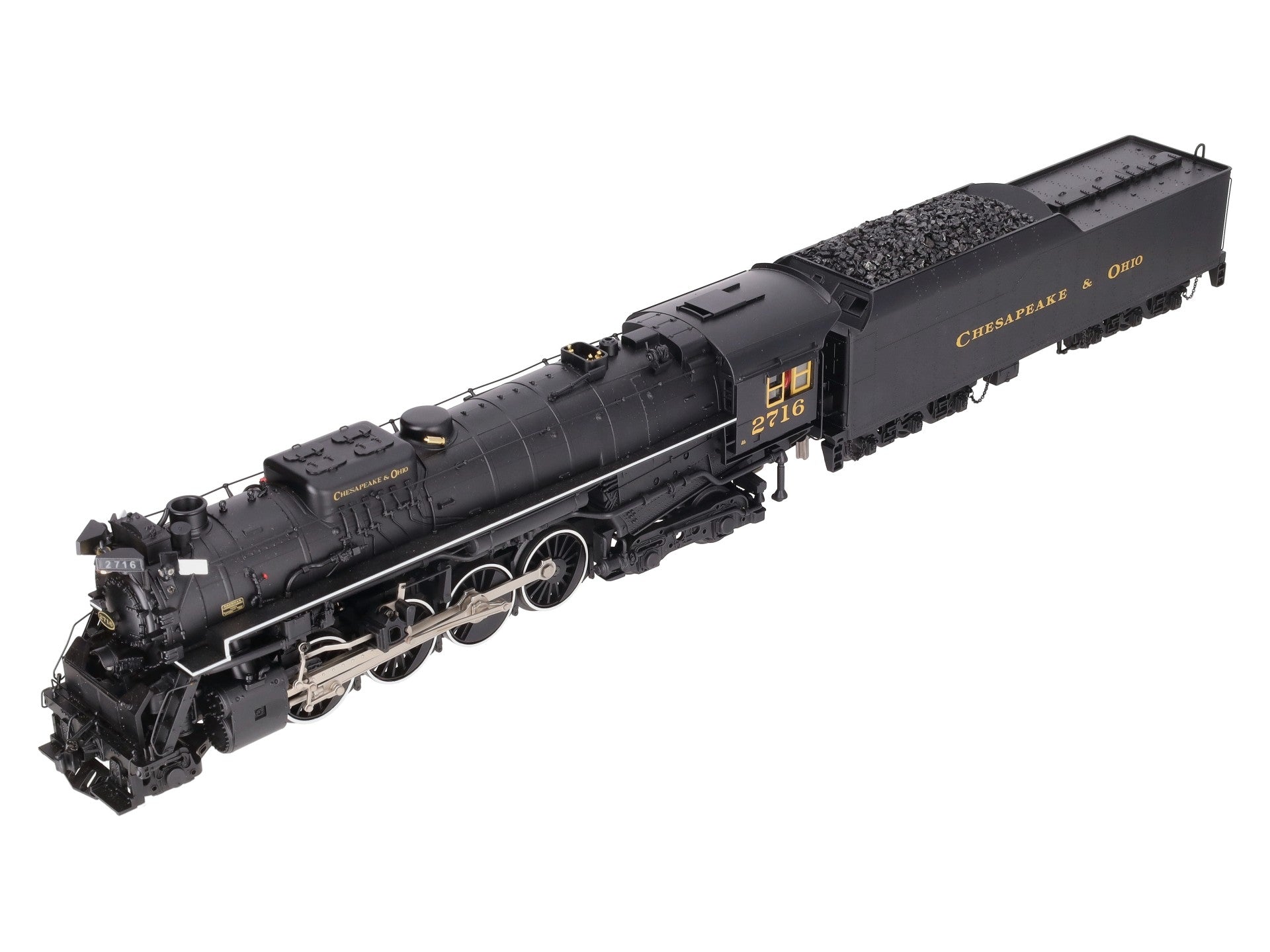 MTH 20-3420-1E O Gauge Chesapeake & Ohio 2-8-4  Kanawha Steam Engine w/PS 2.0 LN/Box