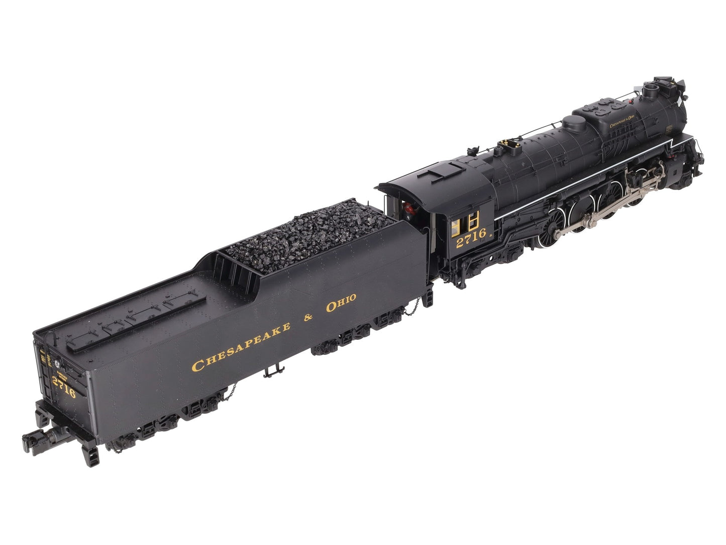 MTH 20-3420-1E O Gauge Chesapeake & Ohio 2-8-4  Kanawha Steam Engine w/PS 2.0 LN/Box
