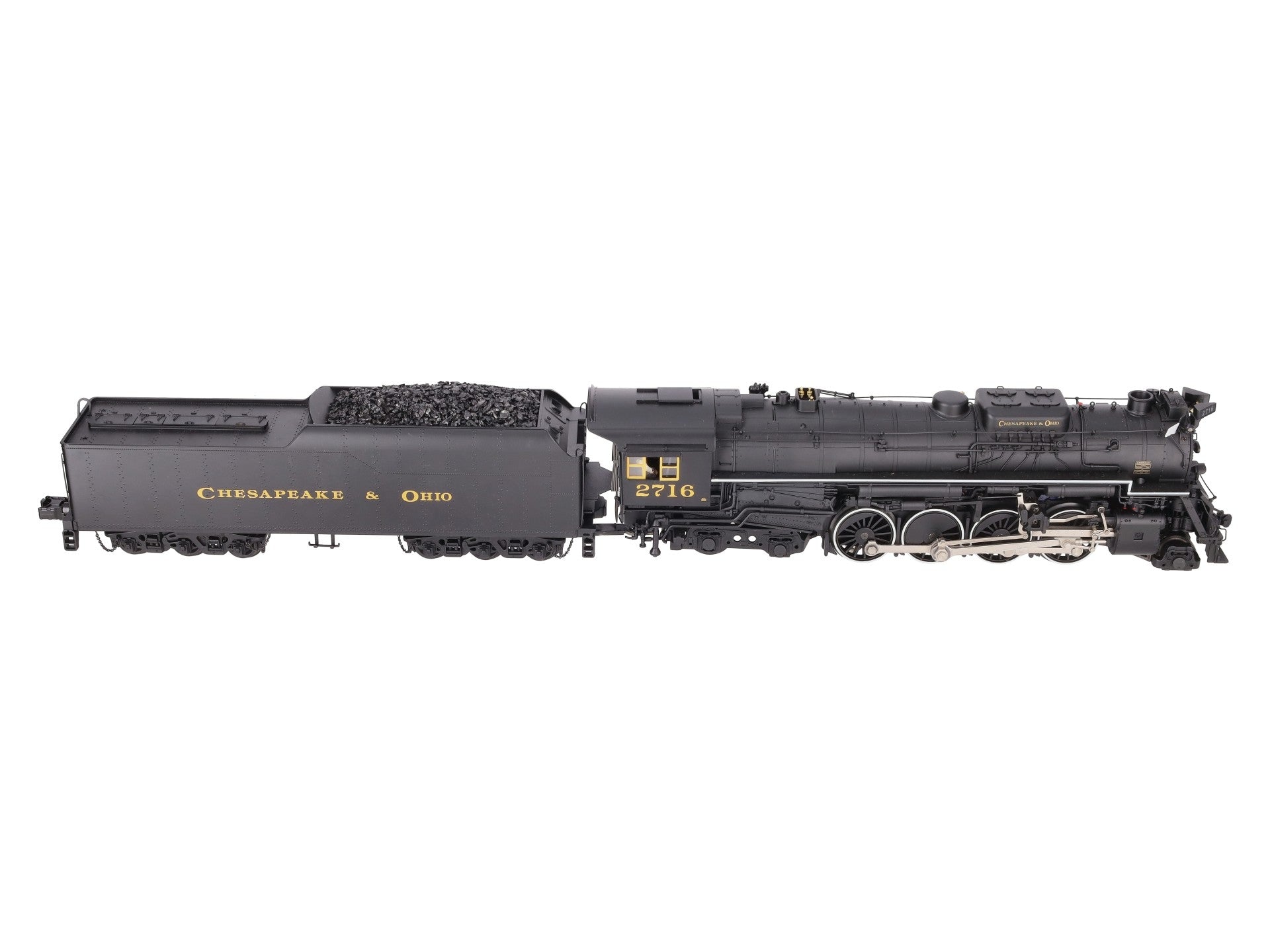 MTH 20-3420-1E O Gauge Chesapeake & Ohio 2-8-4  Kanawha Steam Engine w/PS 2.0 LN/Box