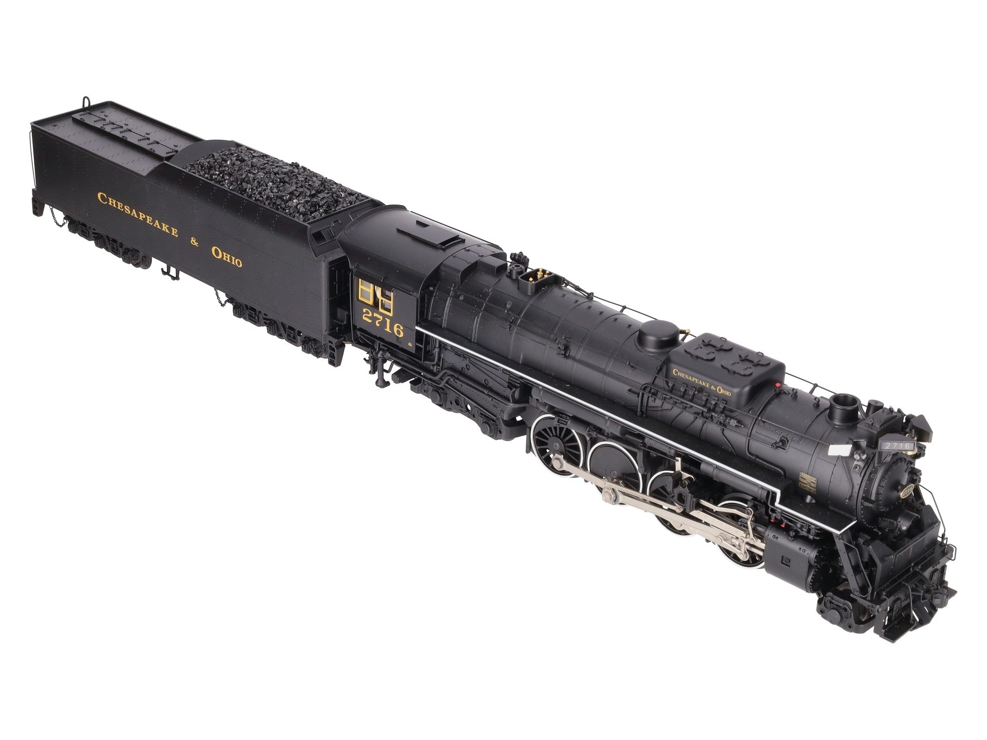 MTH 20-3420-1E O Gauge Chesapeake & Ohio 2-8-4  Kanawha Steam Engine w/PS 2.0 LN/Box