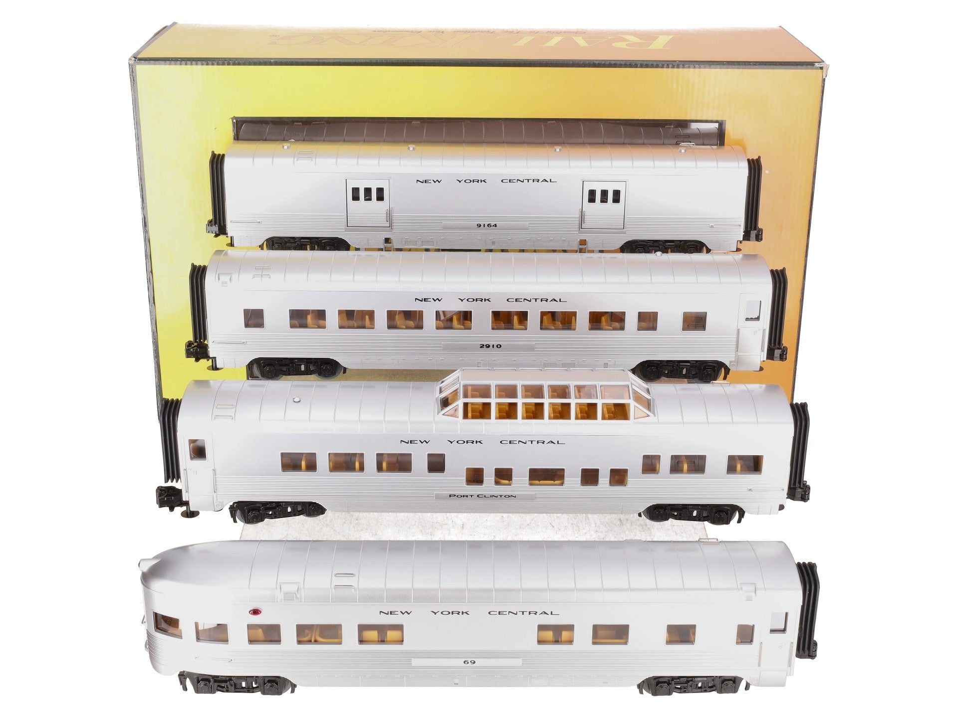 MTH 30-67925 O New York Central 60' Streamlined Passenger Set (Set of 4) LN/Box