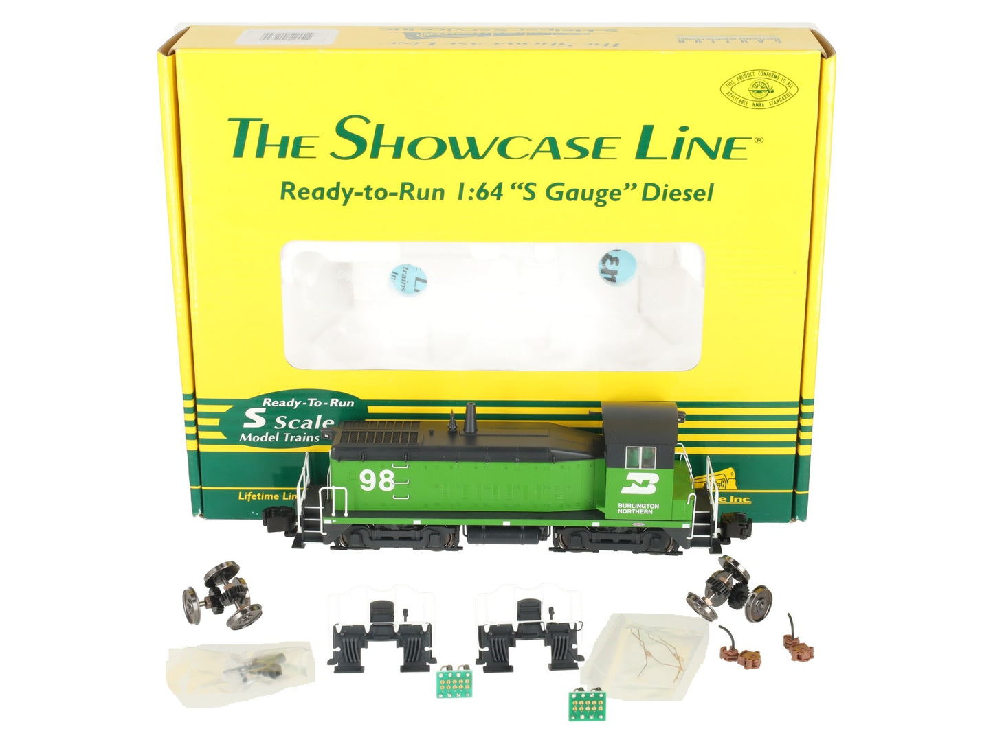 S-Helper Service 1239 S Burlington Northern SW-8 Diesel Locomotive EX/Box