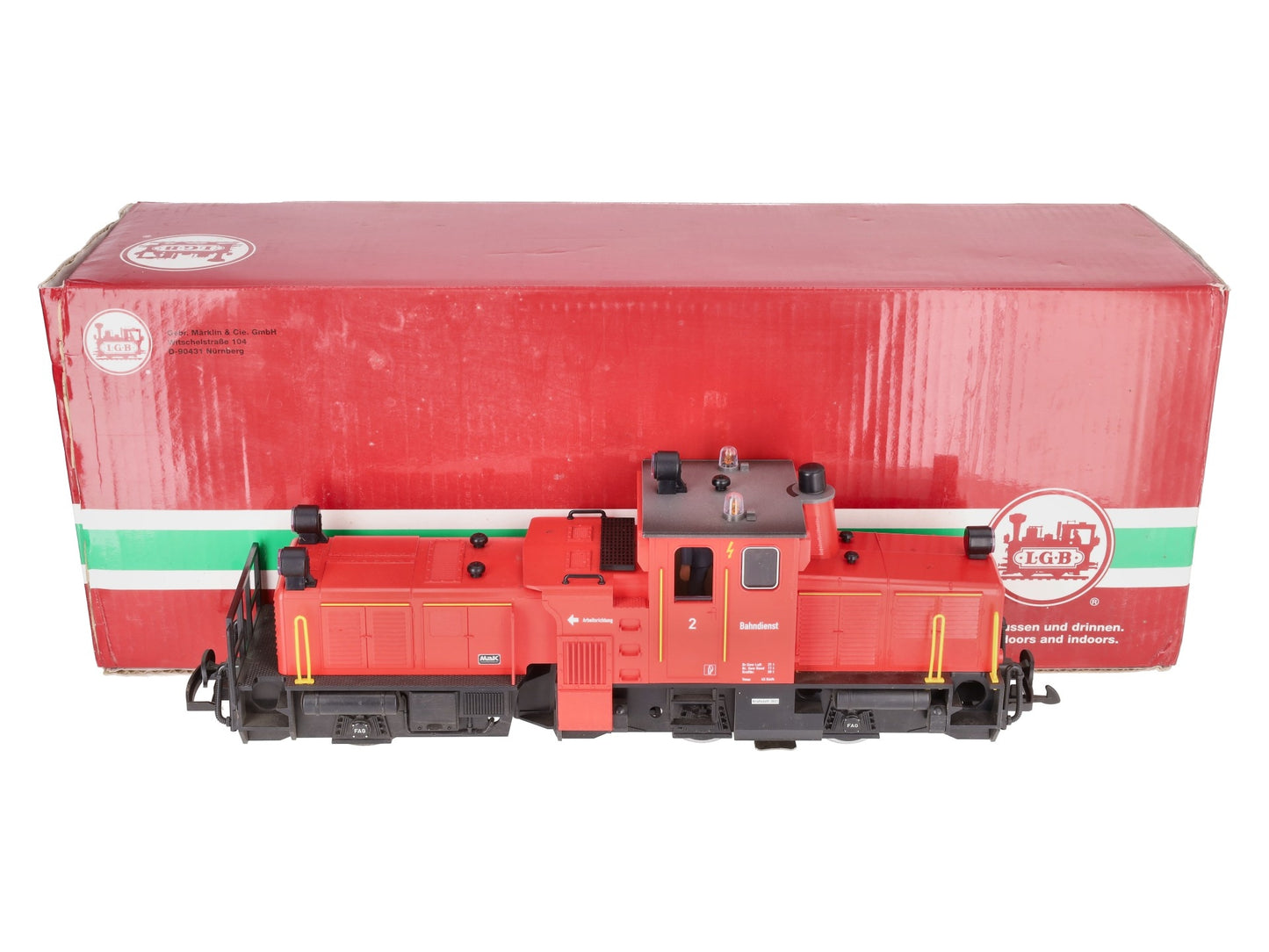 LGB 21670 G Track Cleaning Locomotive with Onboard Decoder EX/Box