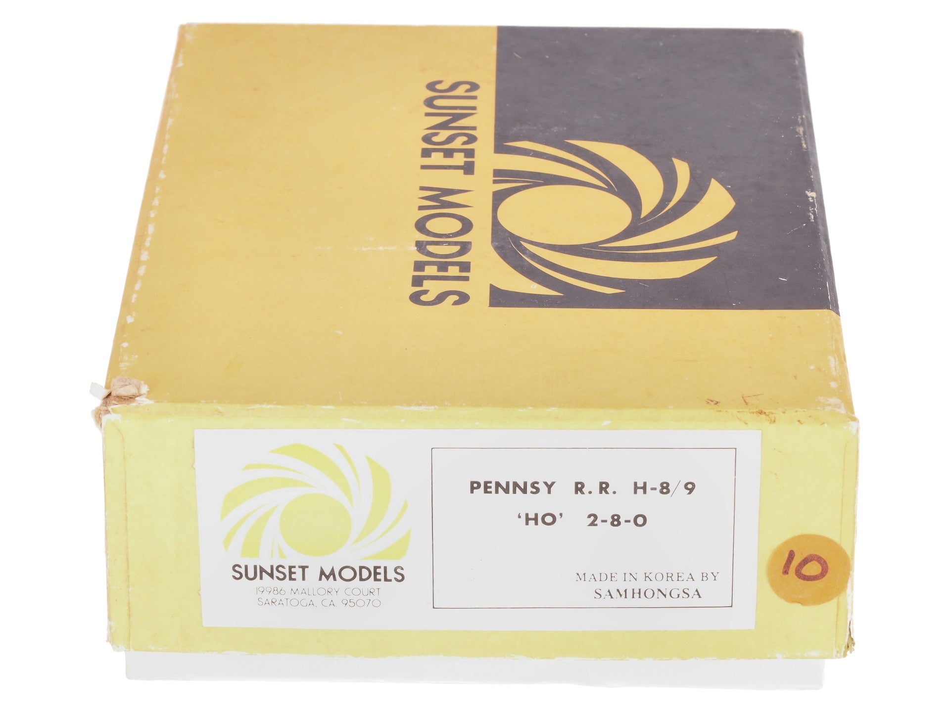 Sunset Models HO Brass PRR h-8 2-8-0 Steam Loco & Tender - unpainted VG/Box