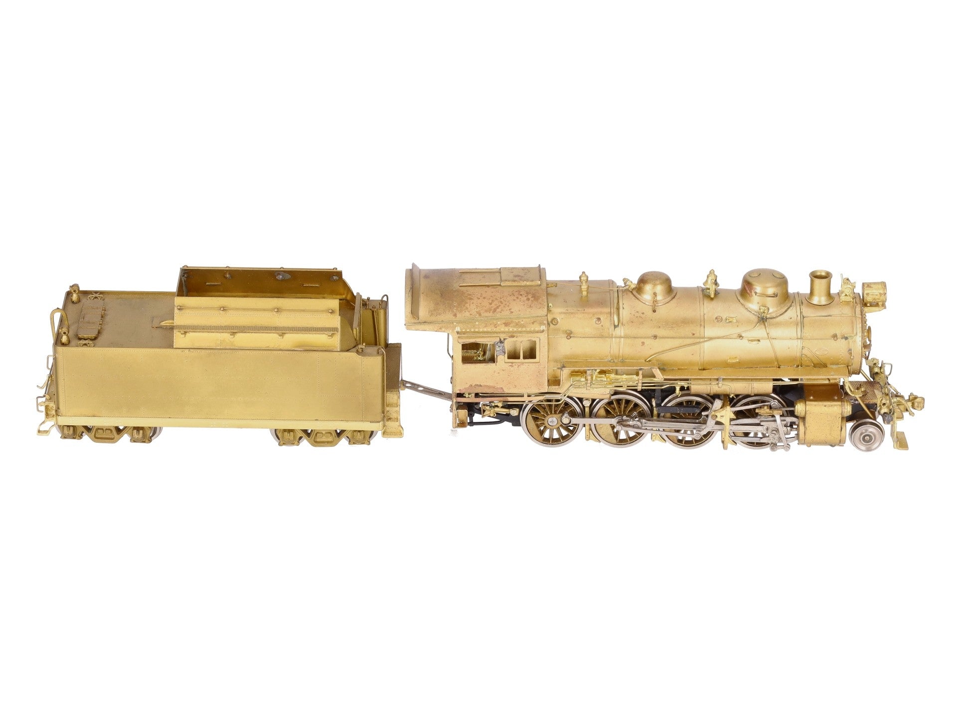 Sunset Models HO Brass PRR h-8 2-8-0 Steam Loco & Tender - unpainted VG/Box