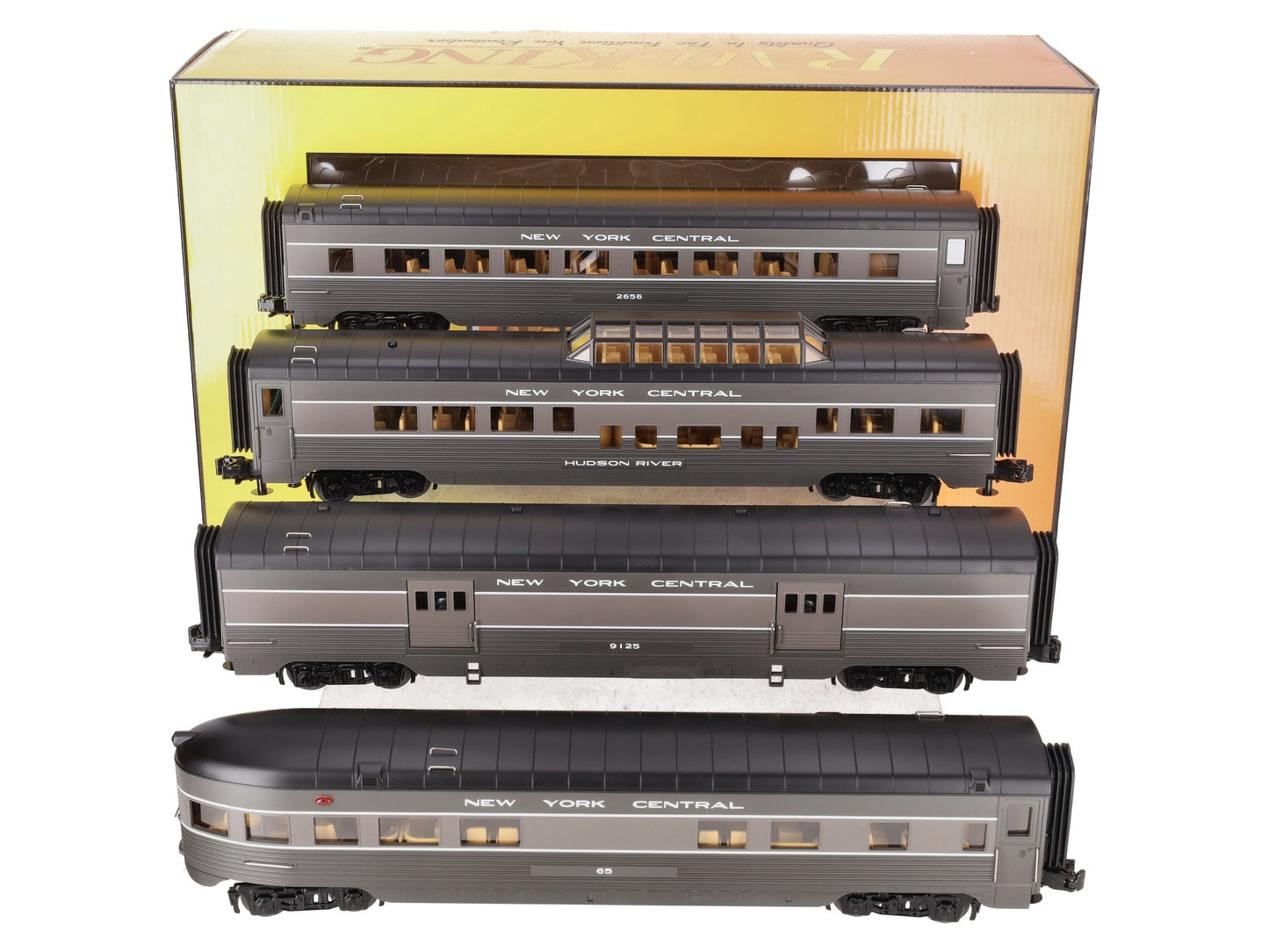 MTH 30-68244 O Gauge NYC 4-Car 60' Streamlined Passenger Set LN/Box