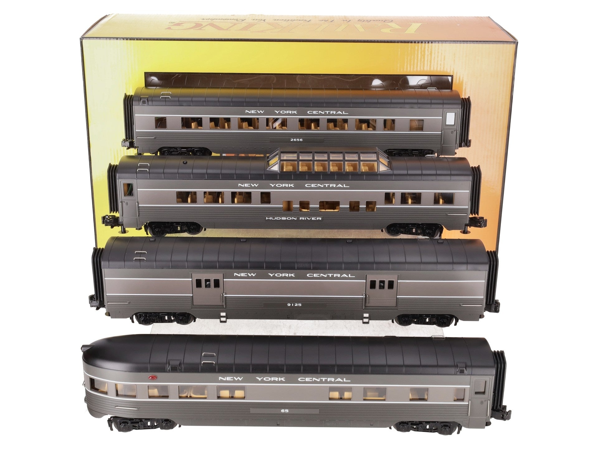 MTH 30-68244 O Gauge NYC 4-Car 60' Streamlined Passenger Set LN/Box