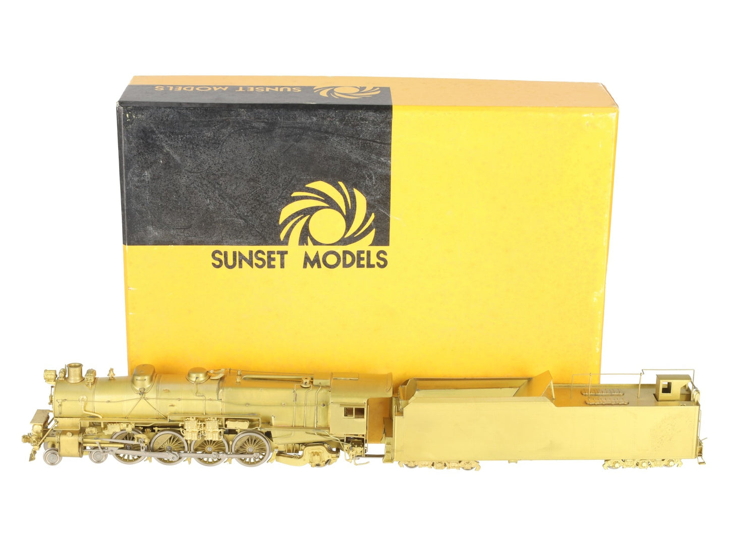 Sunset Models M-1A HO Brass Pennsylvania 4-8-2 M-1A Steam Locomotive & Tender EX/Box
