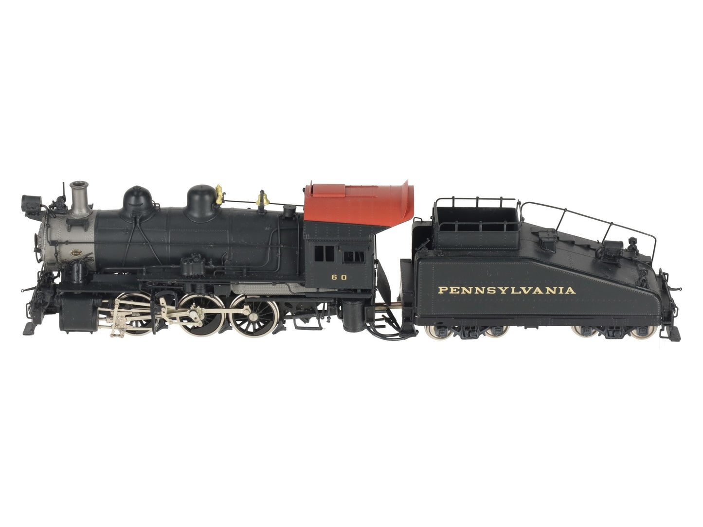 Key Imports BRASS HO Pennsylvania Railroad B.6.SA Steam Locomotive #60 EX/Box