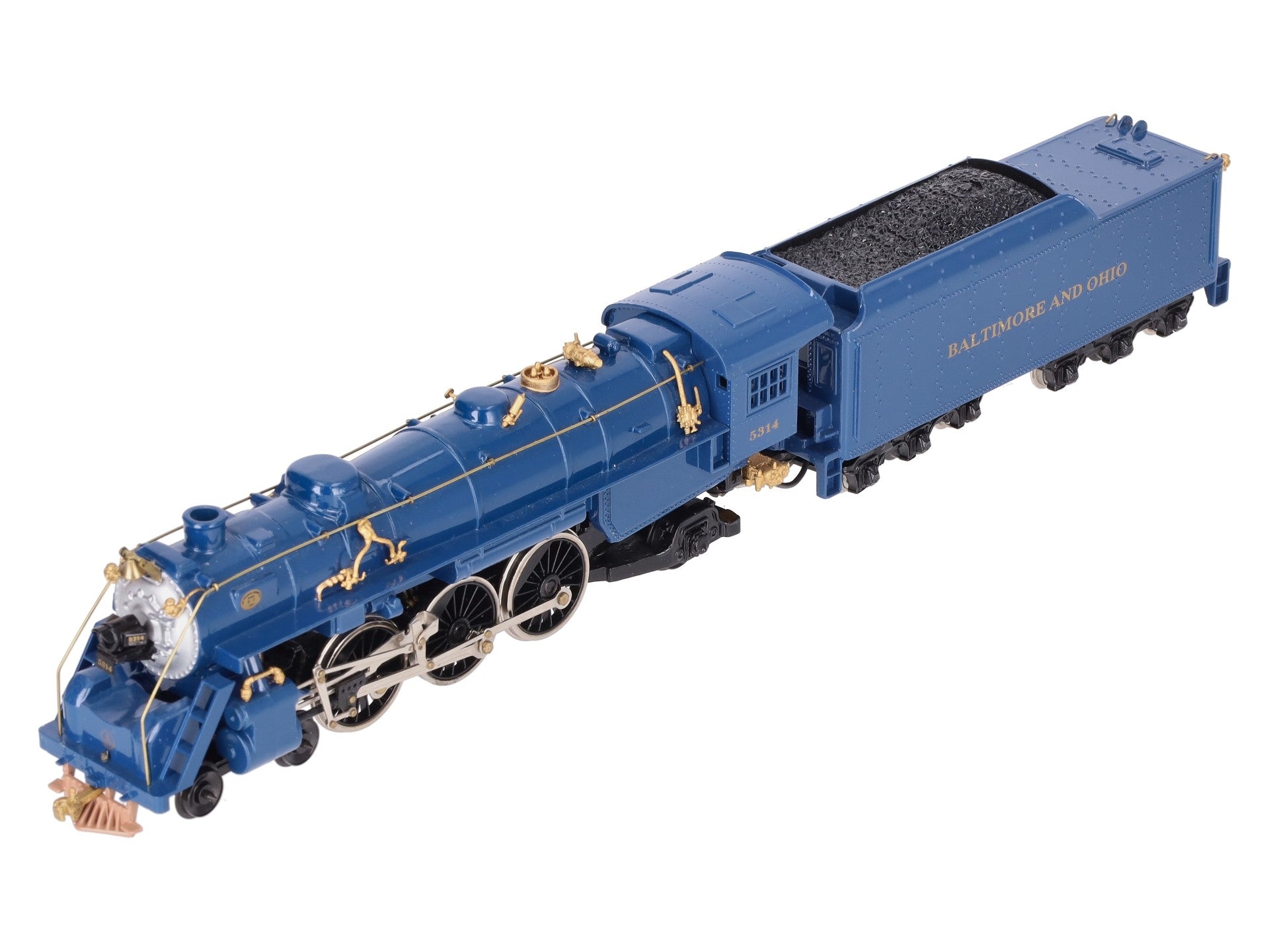 Mantua 35-0058 HO Baltimore & Ohio Royal Blue Locomotive #5314 w/Display Case EX/Box