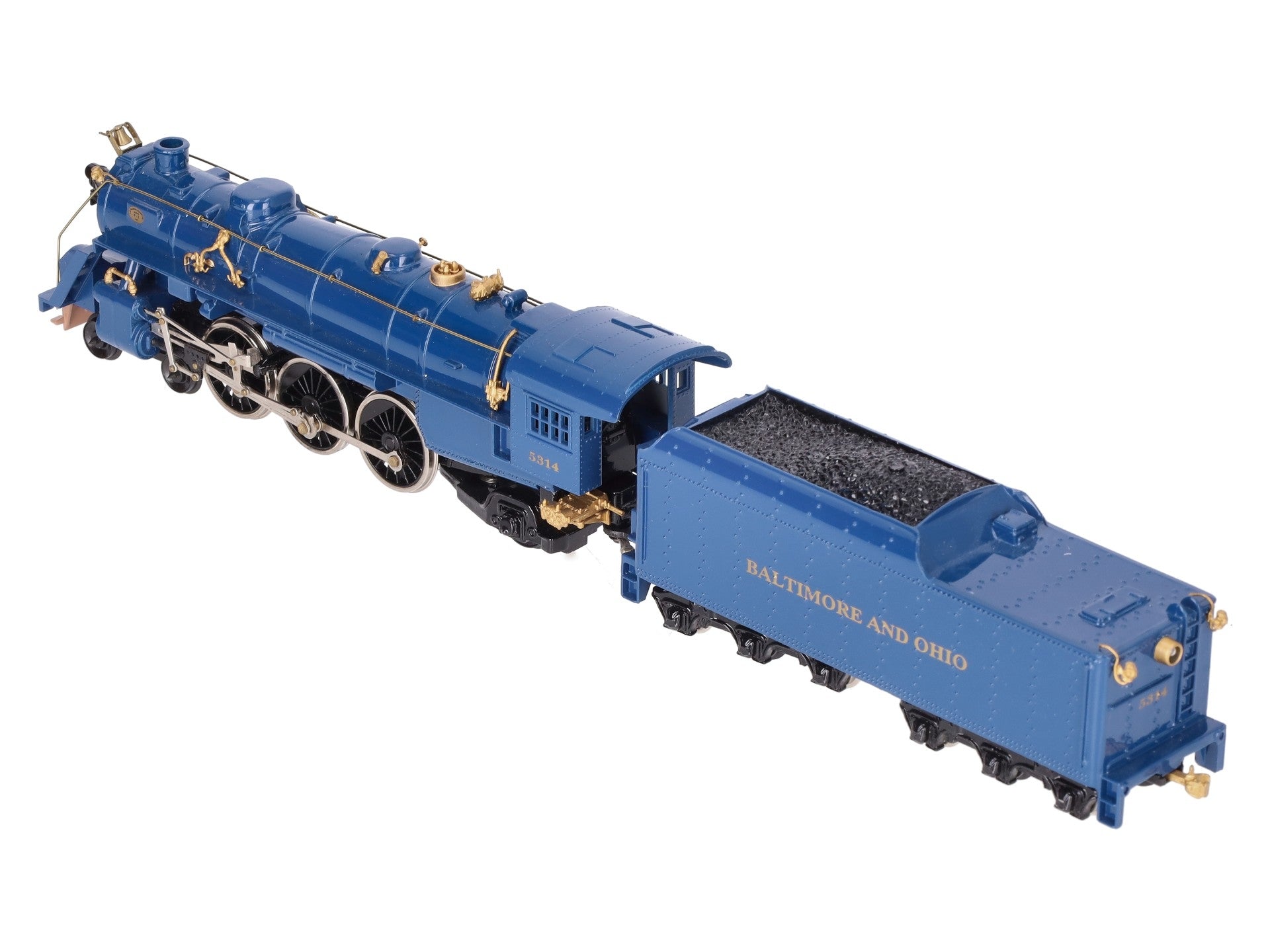 Mantua 35-0058 HO Baltimore & Ohio Royal Blue Locomotive #5314 w/Display Case EX/Box