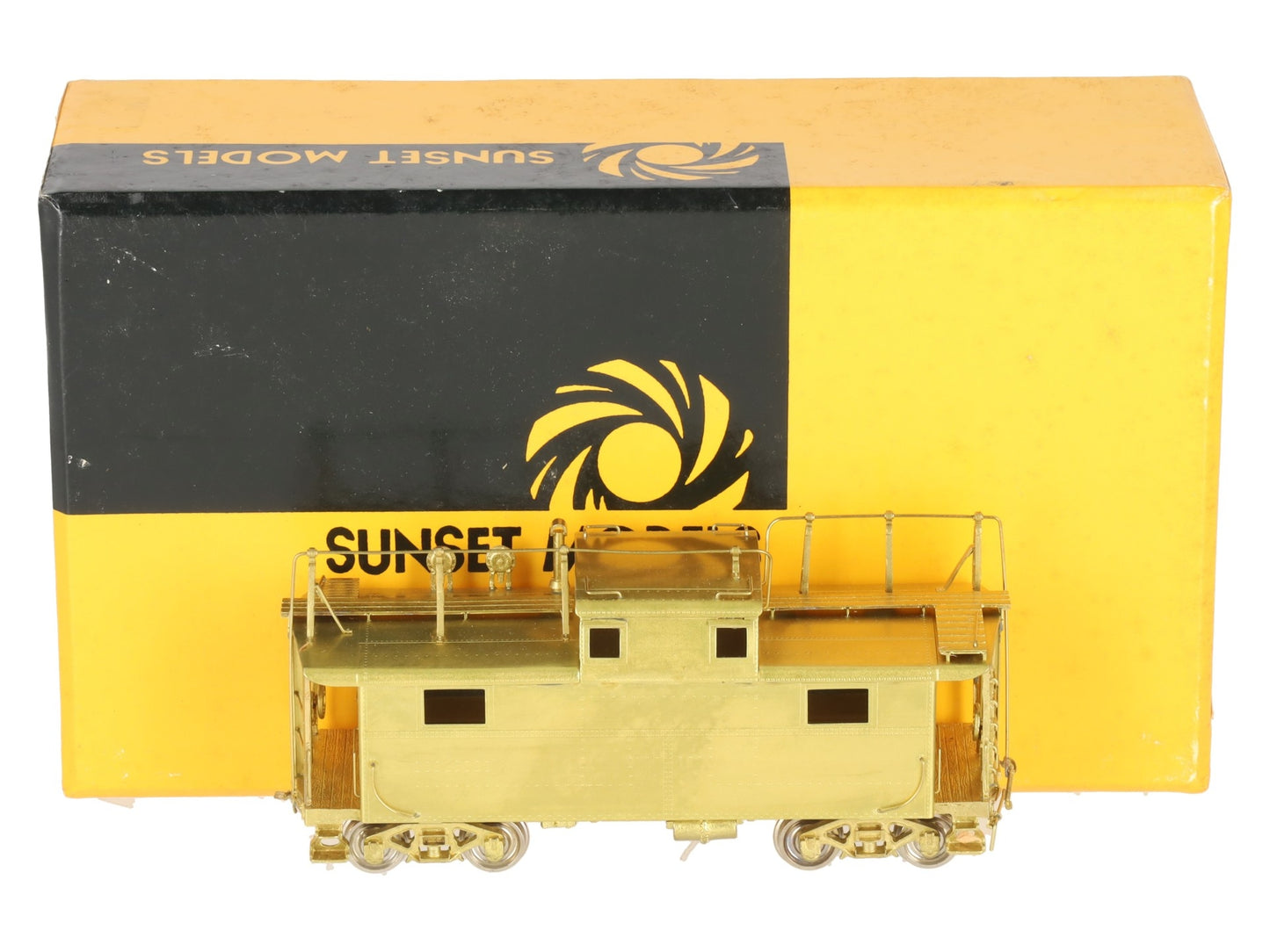 Sunset Models N5A HO Brass Pennsylvania Railroad Steel Cabin Car (w/ Antenna) EX/Box