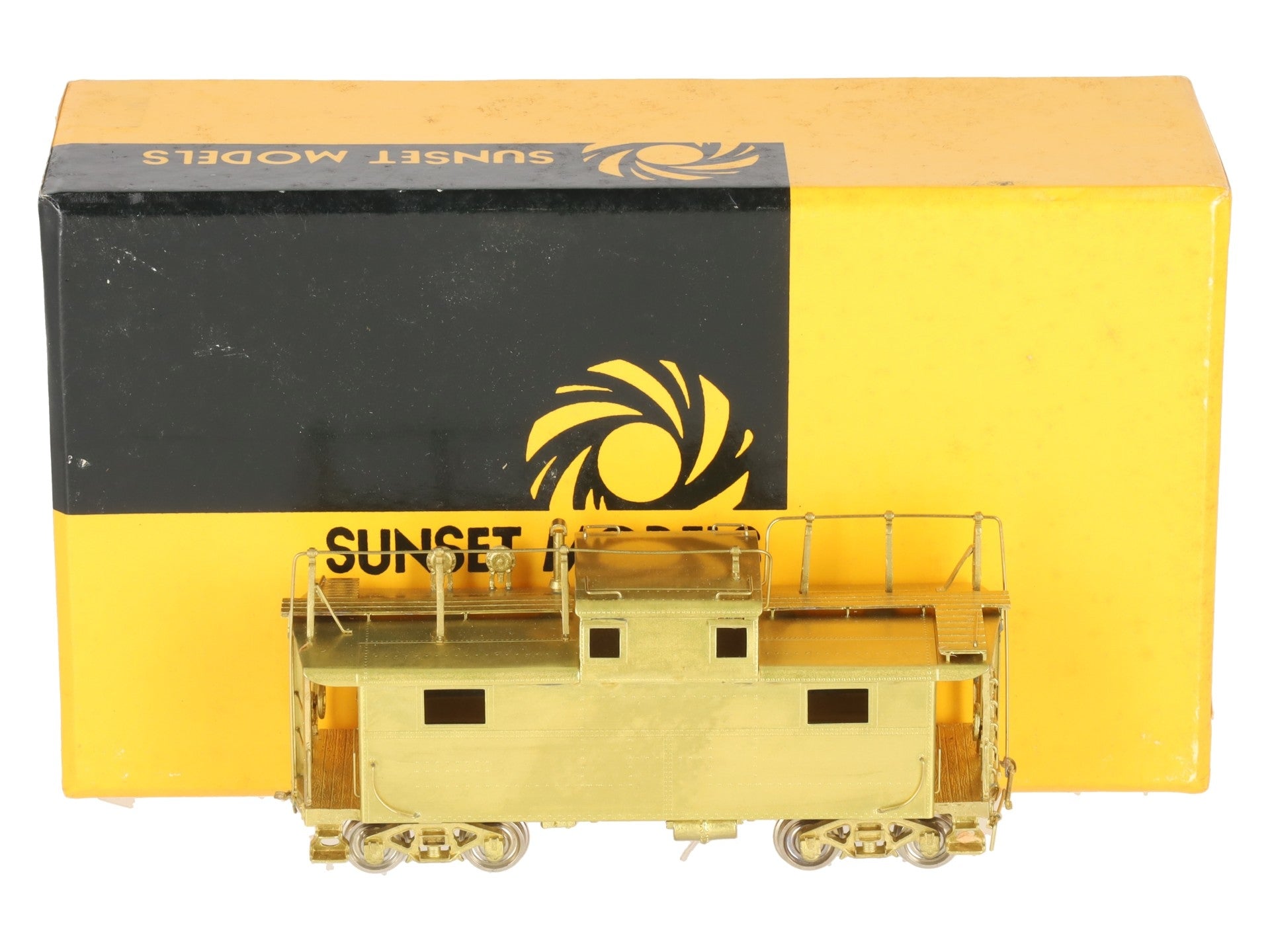 Sunset Models N5A HO Brass Pennsylvania Railroad Steel Cabin Car (w/ Antenna) EX/Box