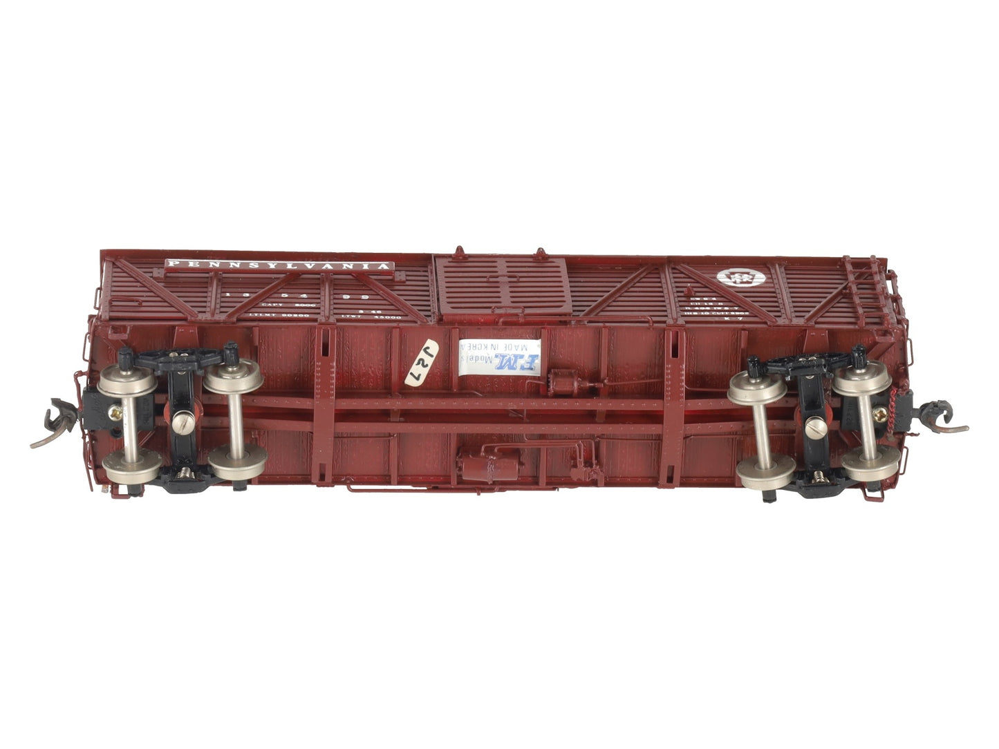 Precision Scale Company 15594 HO BRASS PRR K-7 Single Deck Stock Car - F/P EX/Box