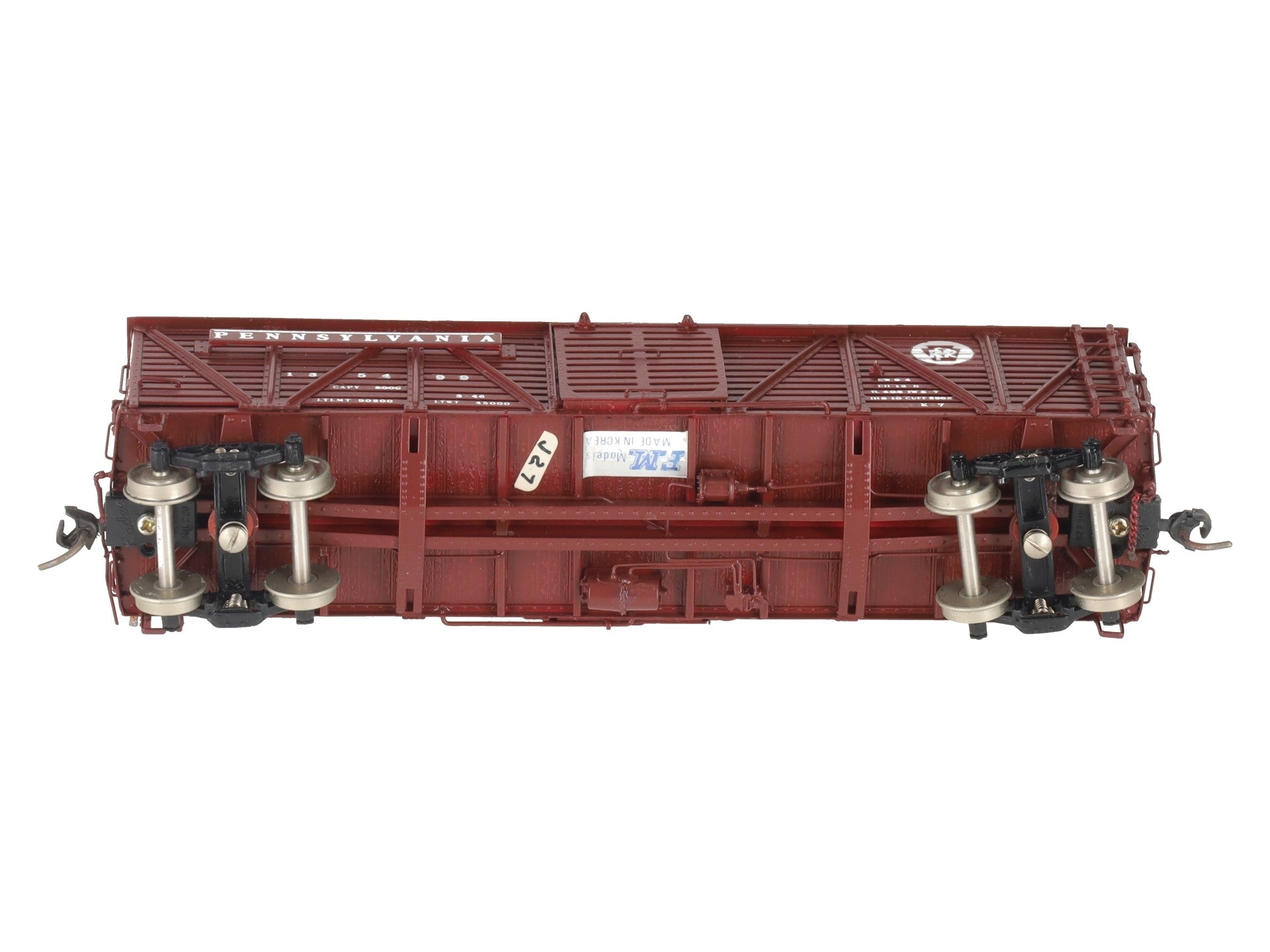 Precision Scale Company 15594 HO BRASS PRR K-7 Single Deck Stock Car - F/P EX/Box