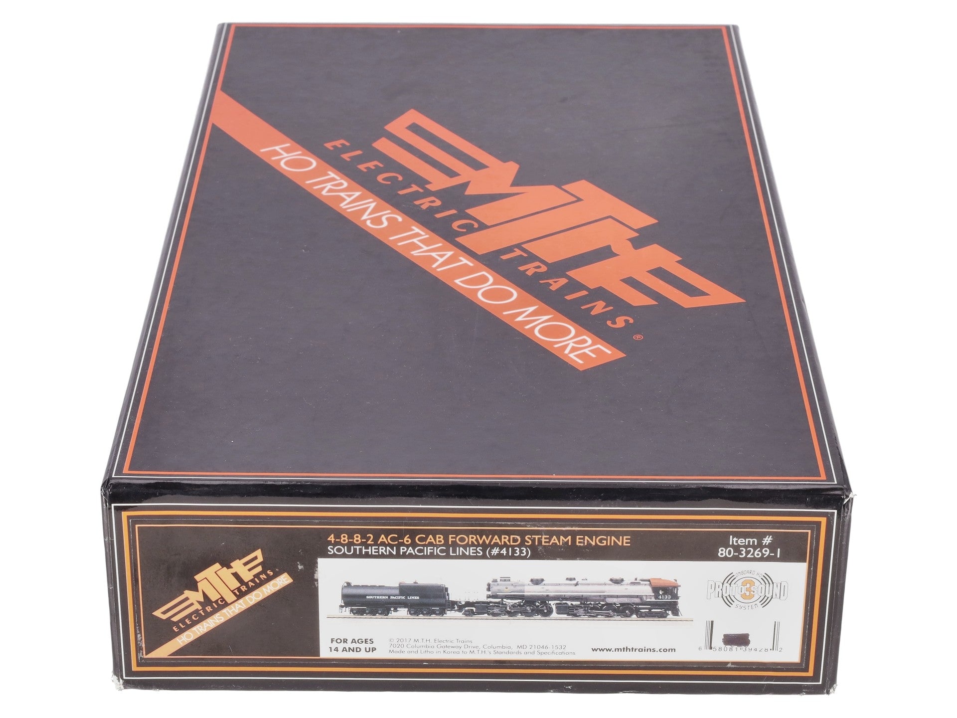 MTH 80-3269-1 HO Scale Southern Pacific Lines AC-6 Cab Forward 4-8-8-2 Steam Lo EX/Box