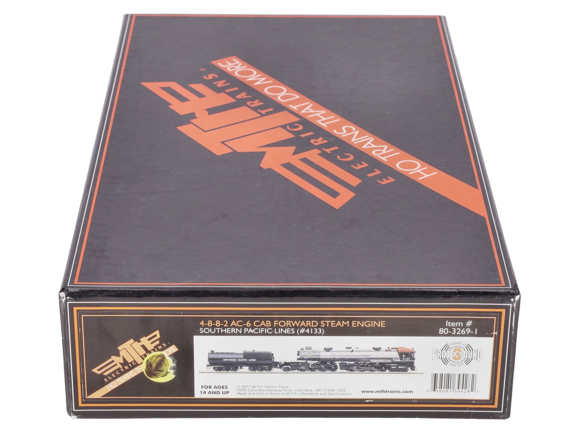 MTH 80-3269-1 HO Scale Southern Pacific Lines AC-6 Cab Forward 4-8-8-2 Steam Lo EX/Box