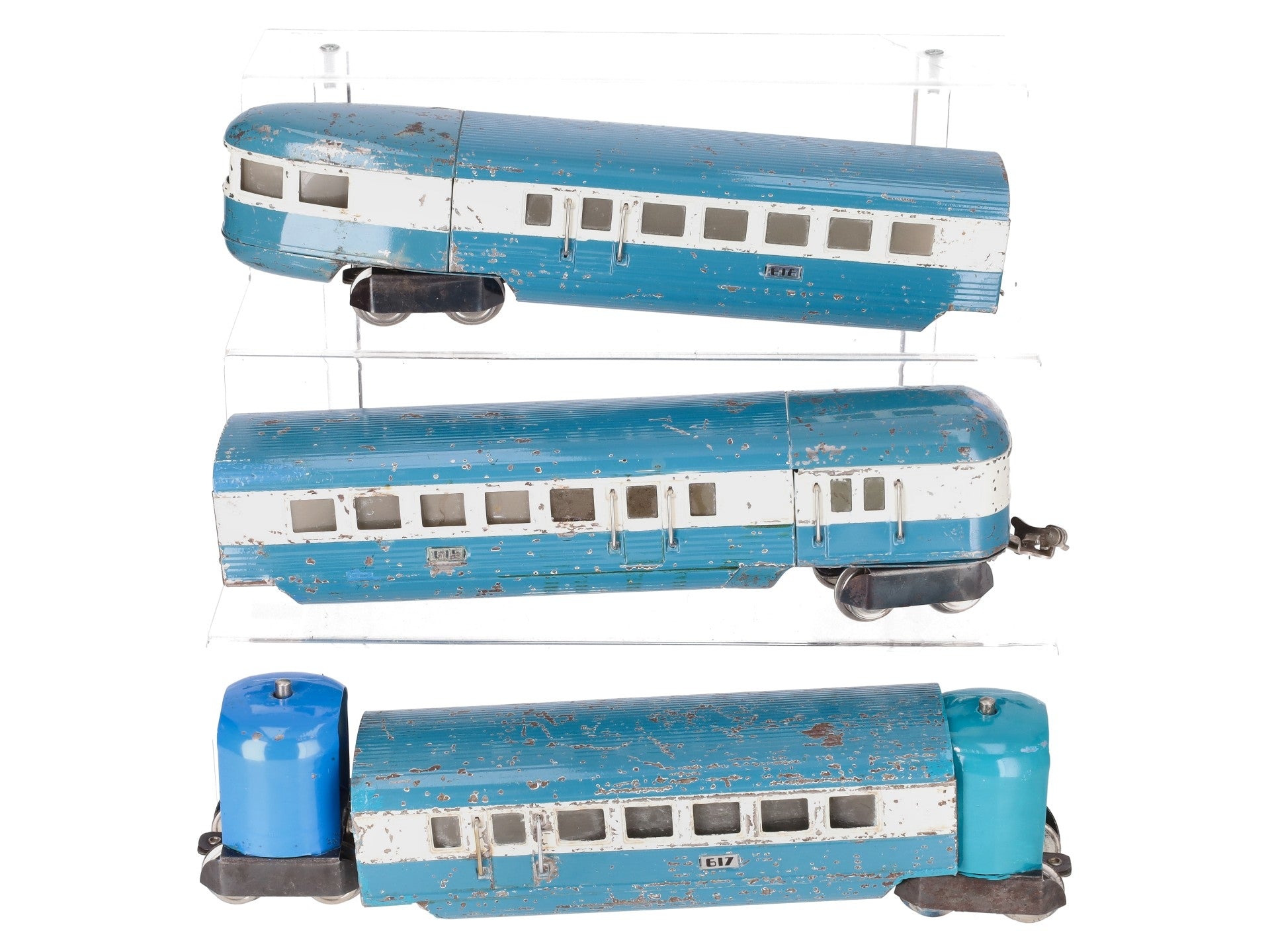 Lionel 265 Vintage O Prewar Blue Streak Set w/ 617 618 619