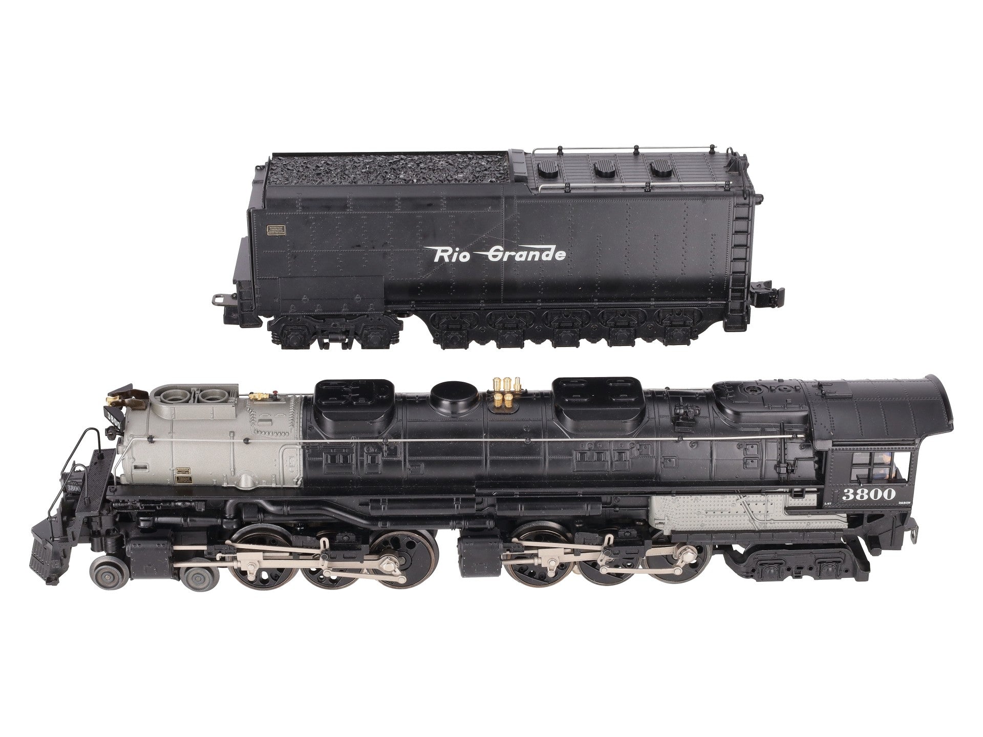 Lionel 6-38014 O Gauge D&RG 4-6-6-4 Steam Locomotive & Tender #3800 with TMCC VG