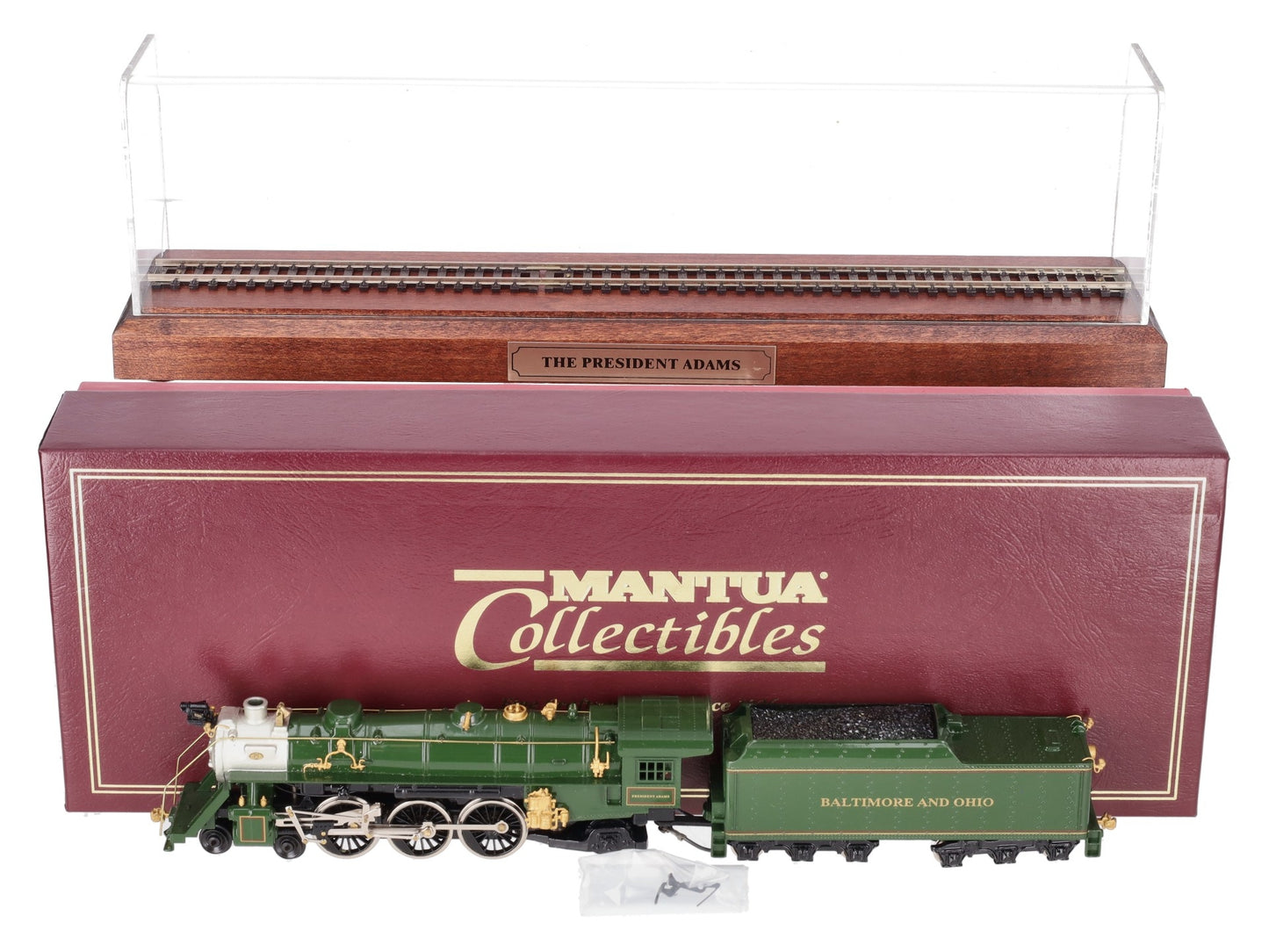 Mantua 5301 B & O "President Adams" Steam Locomotive & Tender w/Case #5301 EX/Box