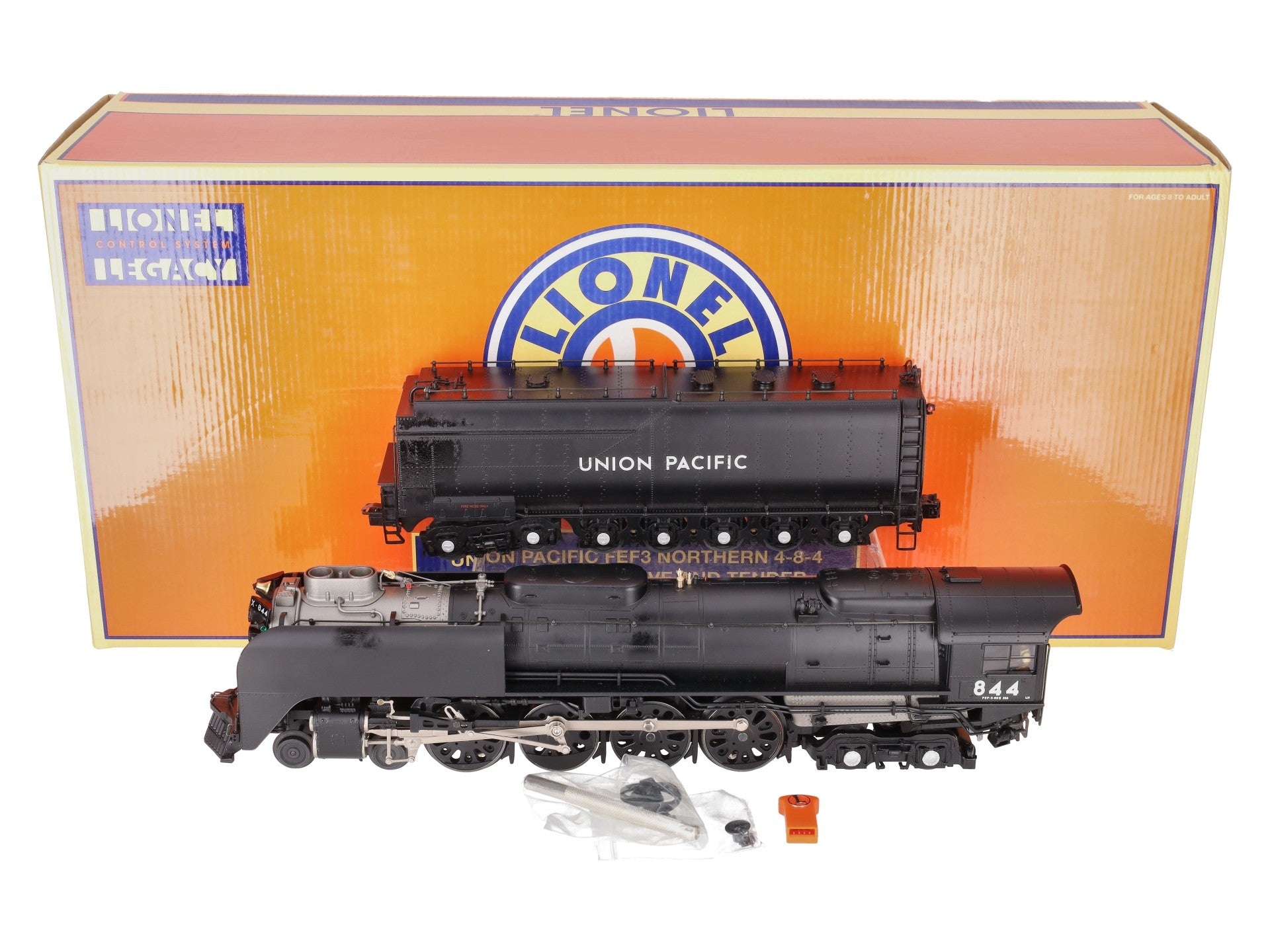 Lionel 6-11131 O Gauge UP 4-8-4 Northern FEF-3 Steam Locomotive & Tender #844 VG/Box