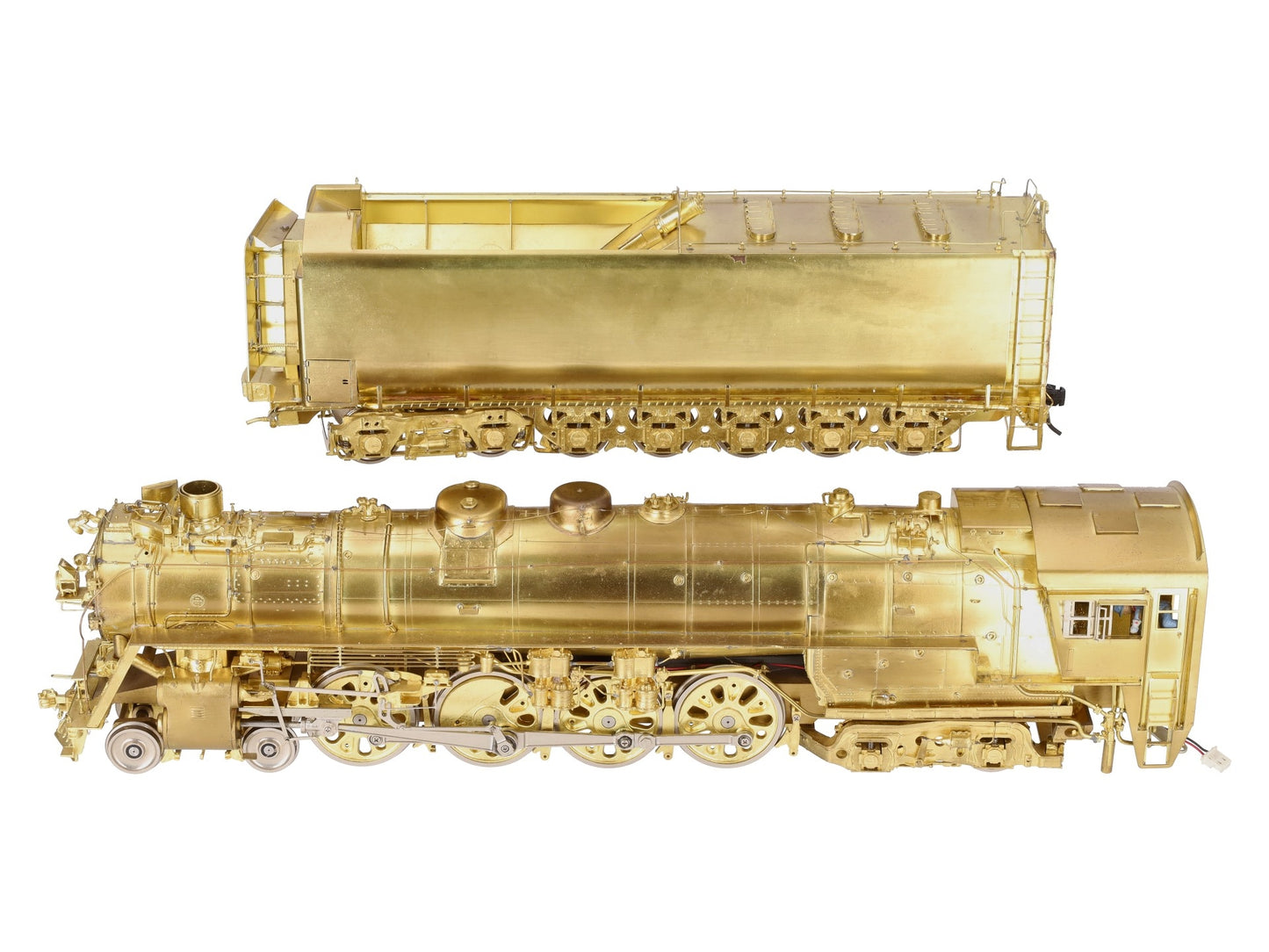 Overland 0152 O 2-Rail BRASS NP A-5 4-8-4 Steam Loco & Tender - Unpainted EX/Box