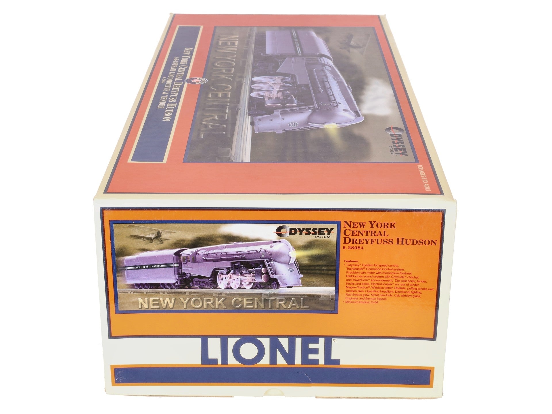 Lionel 6-28084 O NYC Dreyfus Hudson Steam Locomotive & Tender #5452 w/ TMCC EX/Box