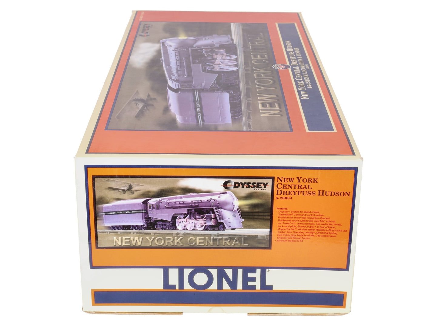 Lionel 6-28084 O NYC Dreyfus Hudson Steam Locomotive & Tender #5452 w/ TMCC EX/Box