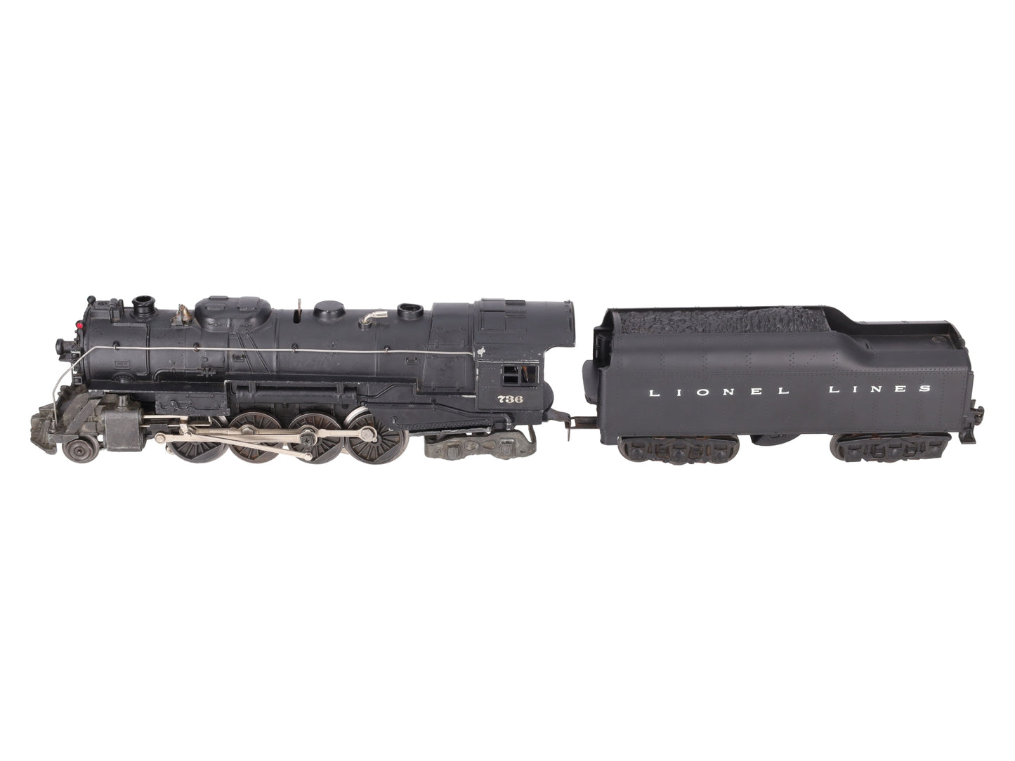 Lionel 736 Vintage O 2-8-4 Berkshire Steam Locomotive with 2671W Tender VG