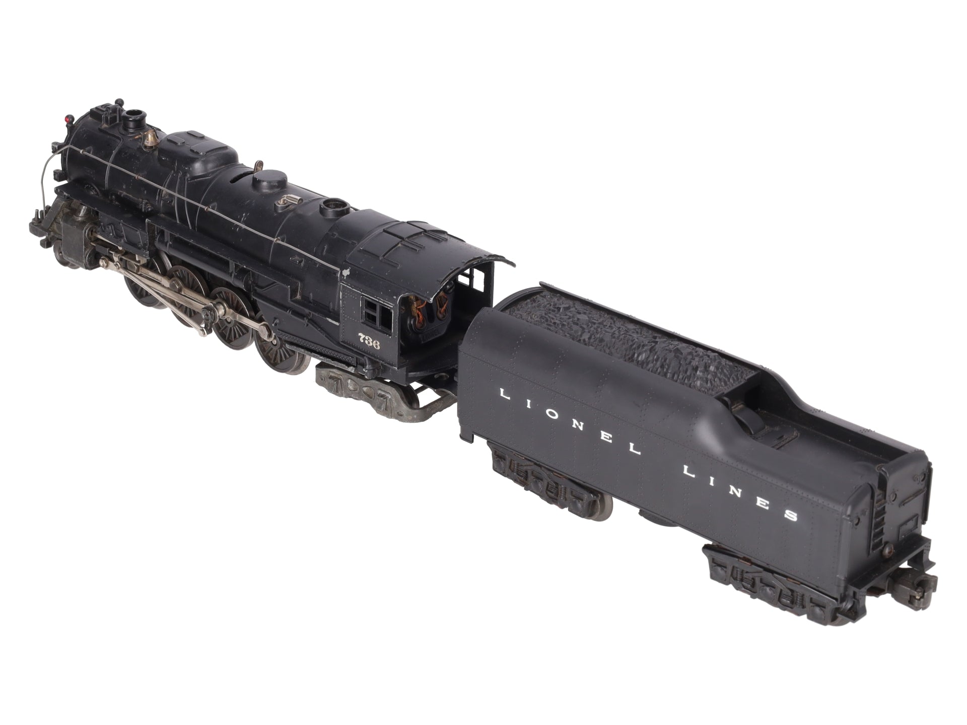 Lionel 736 Vintage O 2-8-4 Berkshire Steam Locomotive with 2671W Tender VG
