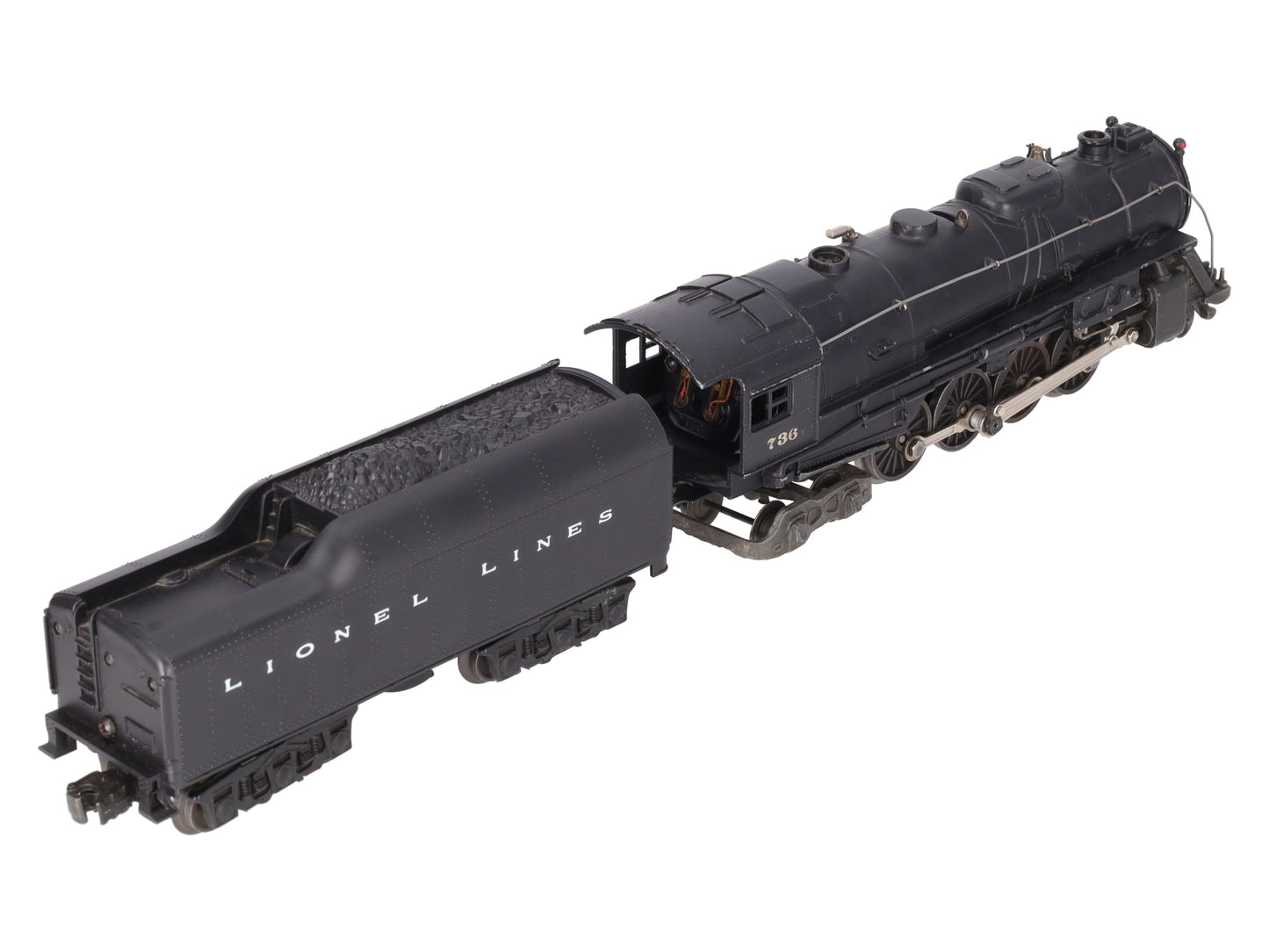 Lionel 736 Vintage O 2-8-4 Berkshire Steam Locomotive with 2671W Tender VG