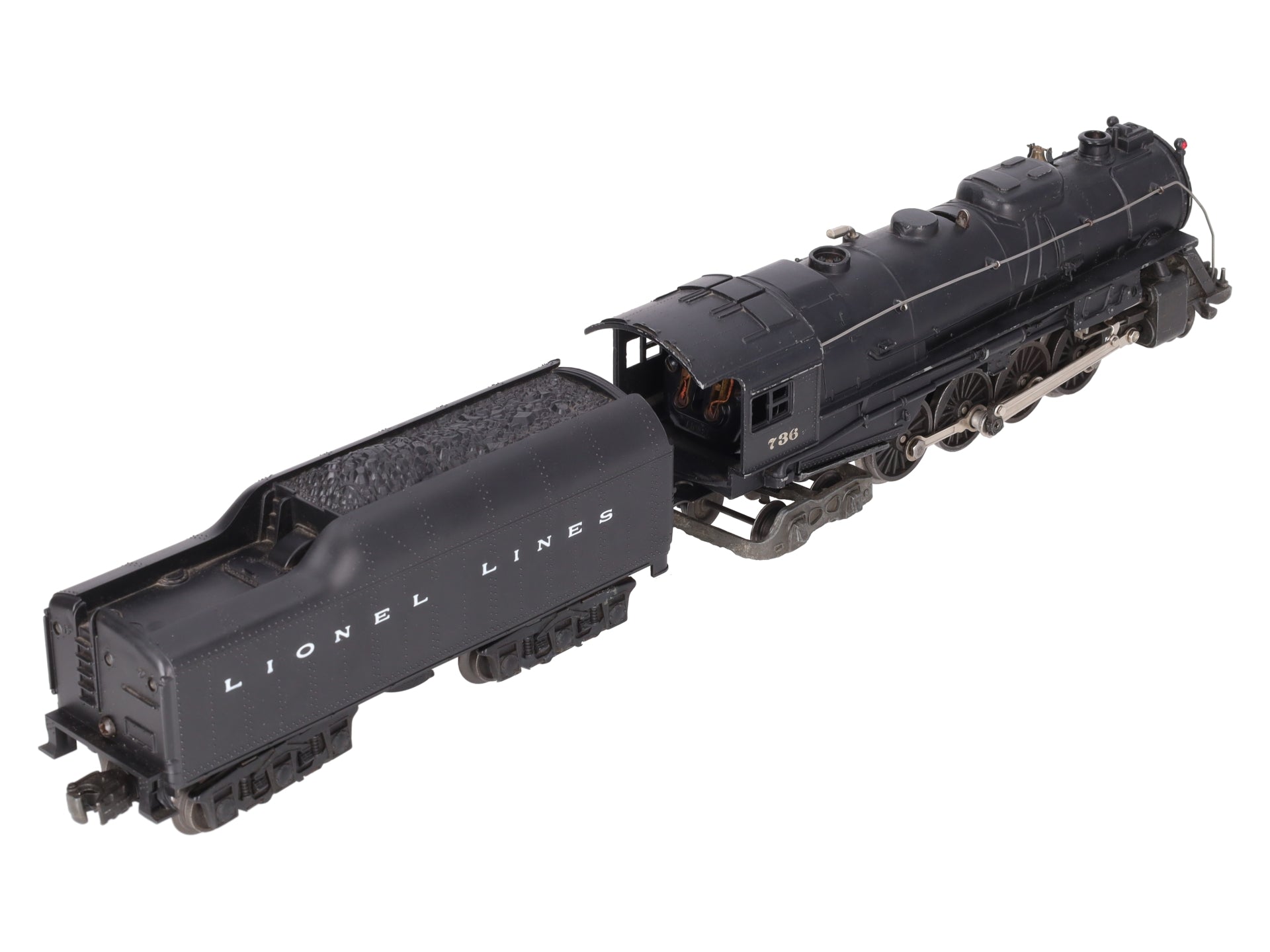 Lionel 736 Vintage O 2-8-4 Berkshire Steam Locomotive with 2671W Tender VG