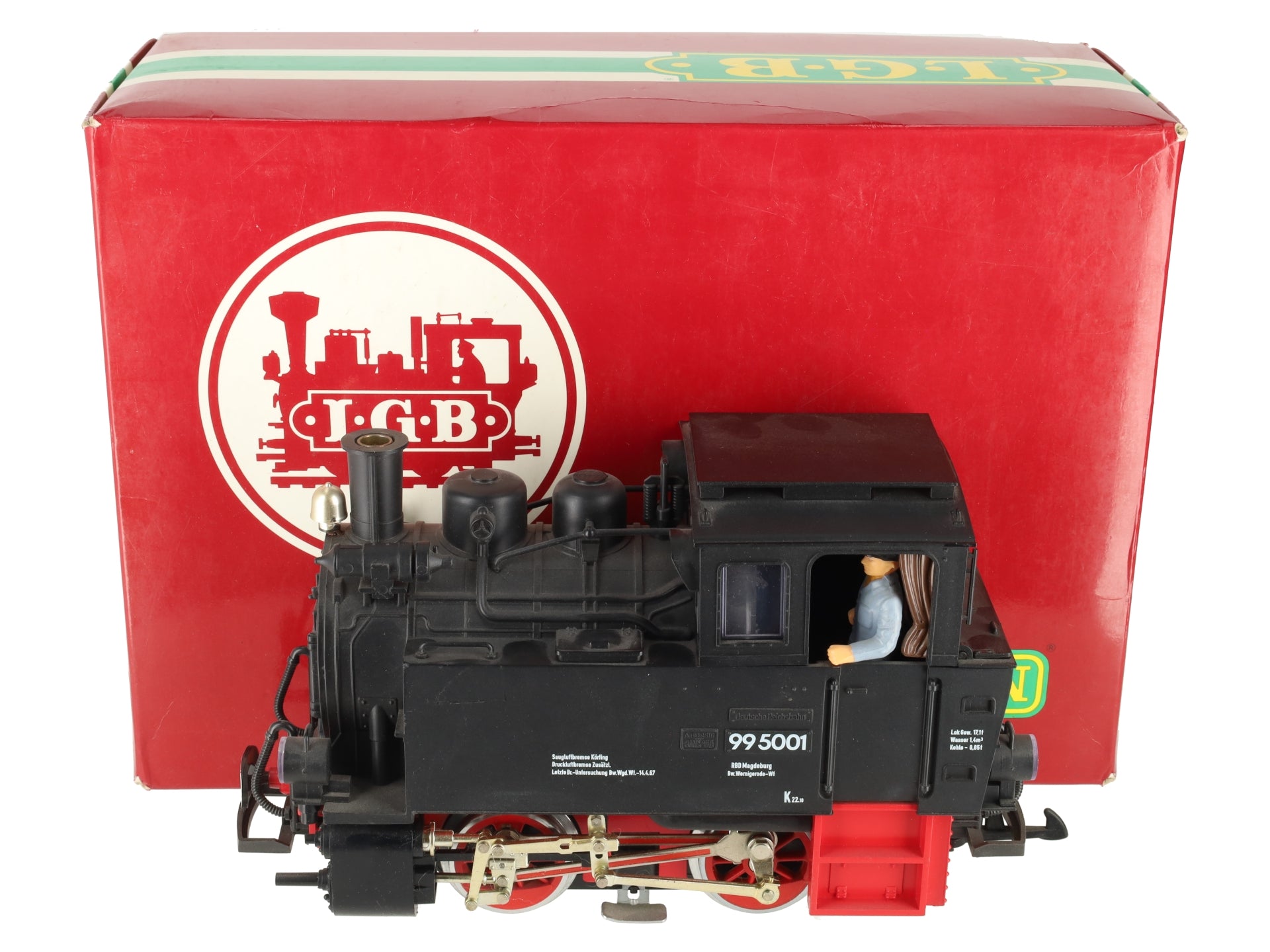 LGB 2076D G Scale Steam Locomotive #995001 EX/Box