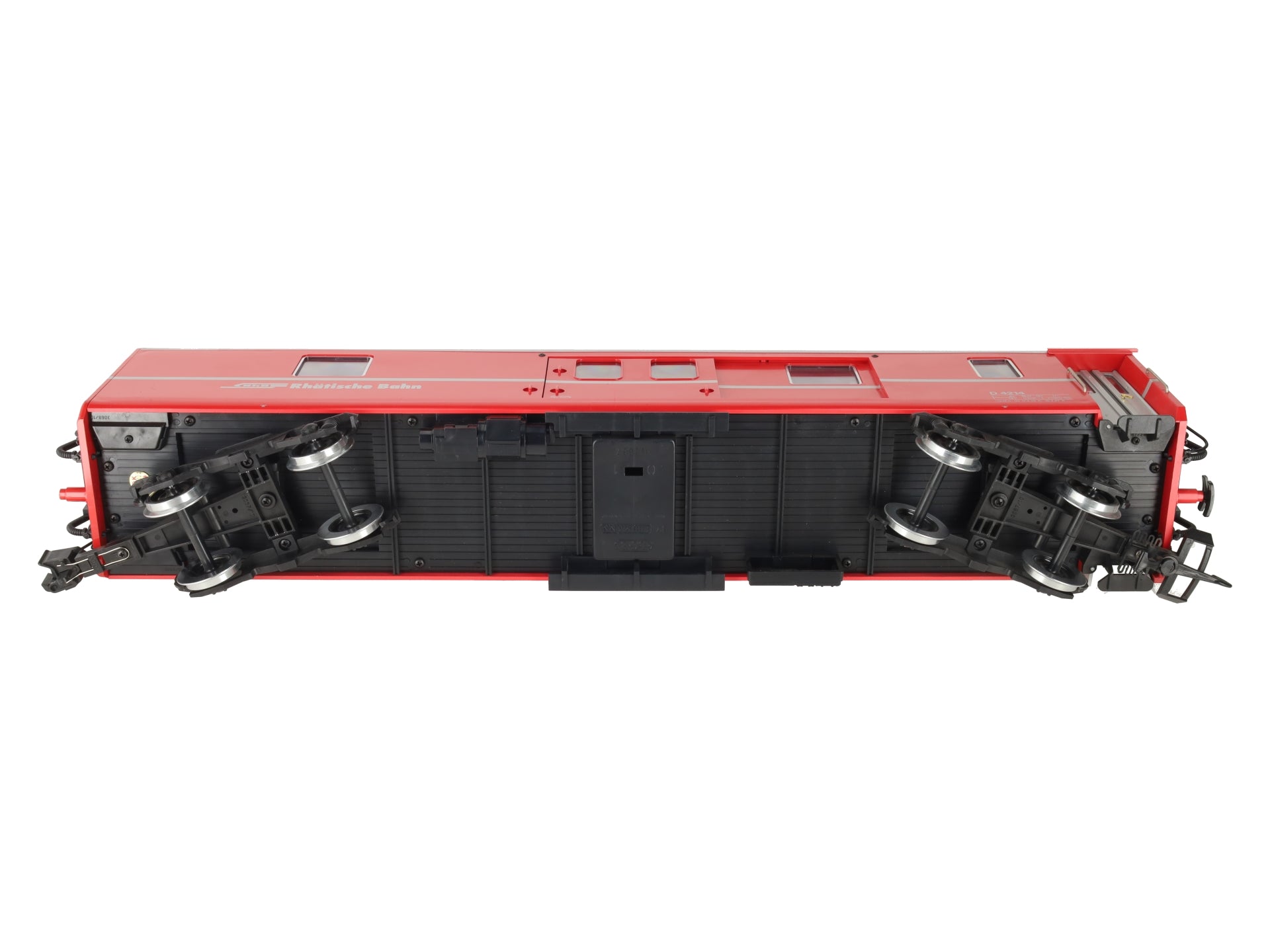LGB 3069 G Scale RhB Red Baggage Car - Metal Wheels EX/Box
