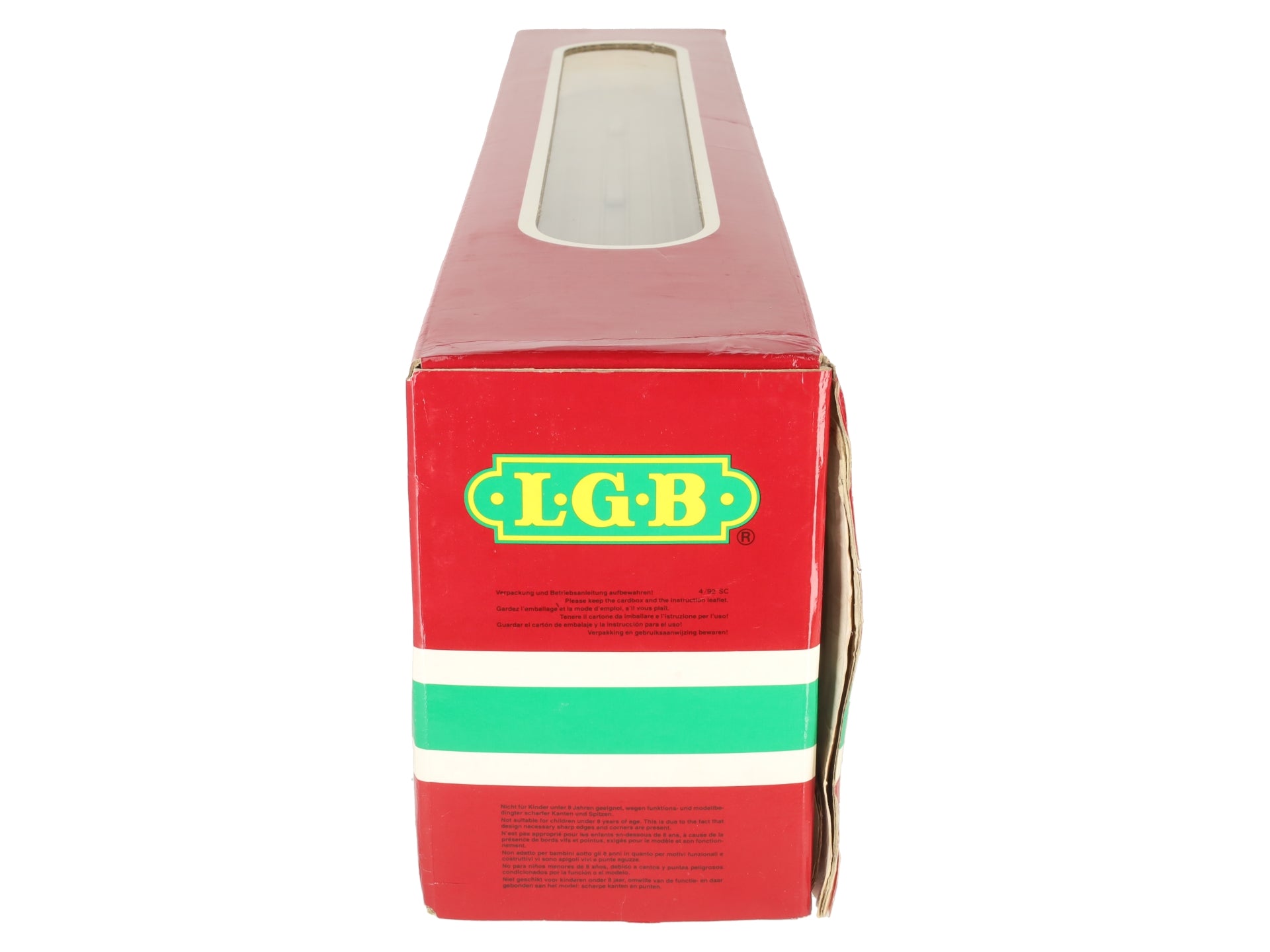 LGB 3069 G Scale RhB Red Baggage Car - Metal Wheels EX/Box